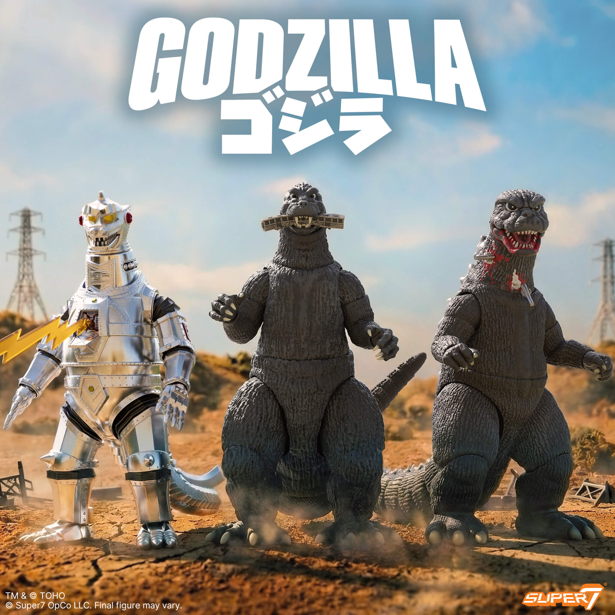 Toho ULTIMATES! Wave 07 - Godzilla 74, Mechagodzilla 74, Godzilla 54 and Super Pack