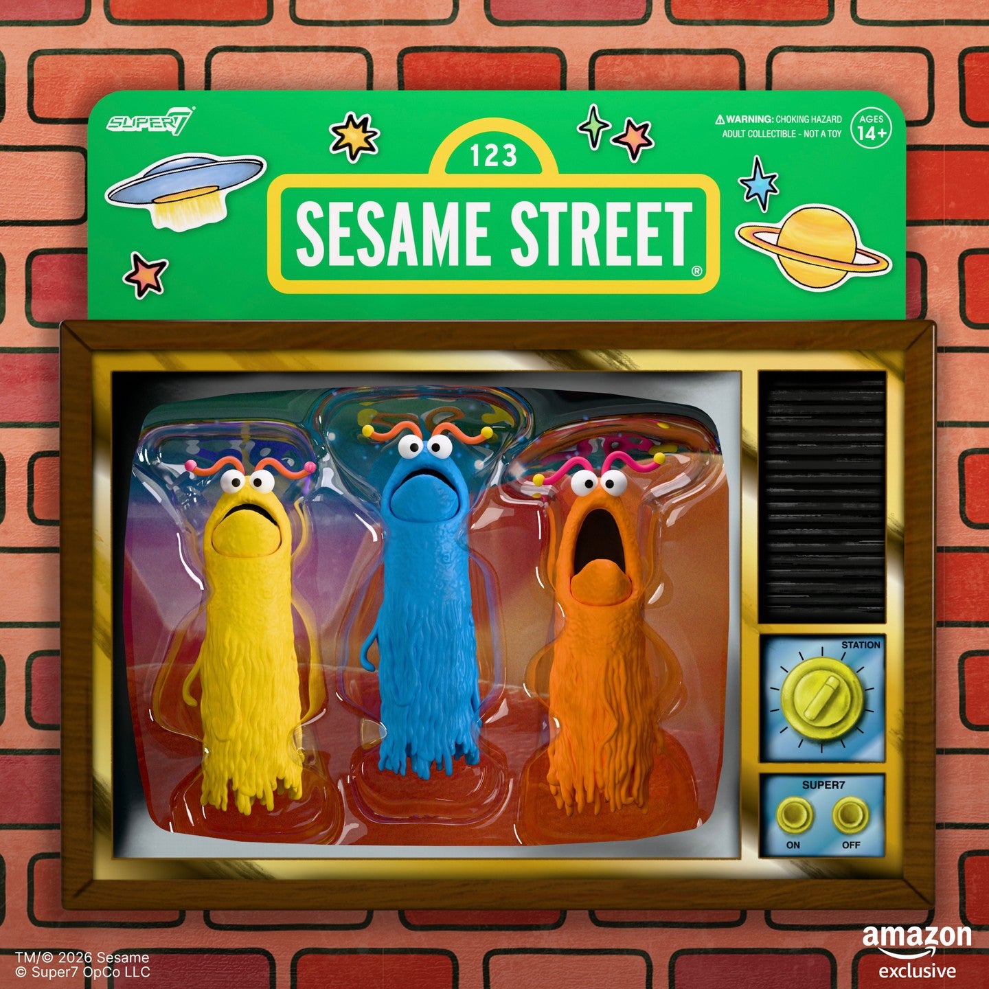 Sesame Street ReAction Figures - Yip Yip Martians (3-Pack)