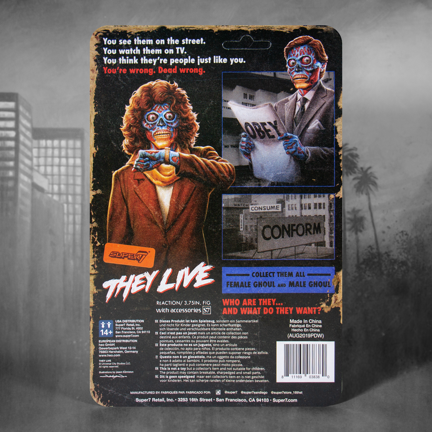 They Live ReAction Figure - Male Ghoul