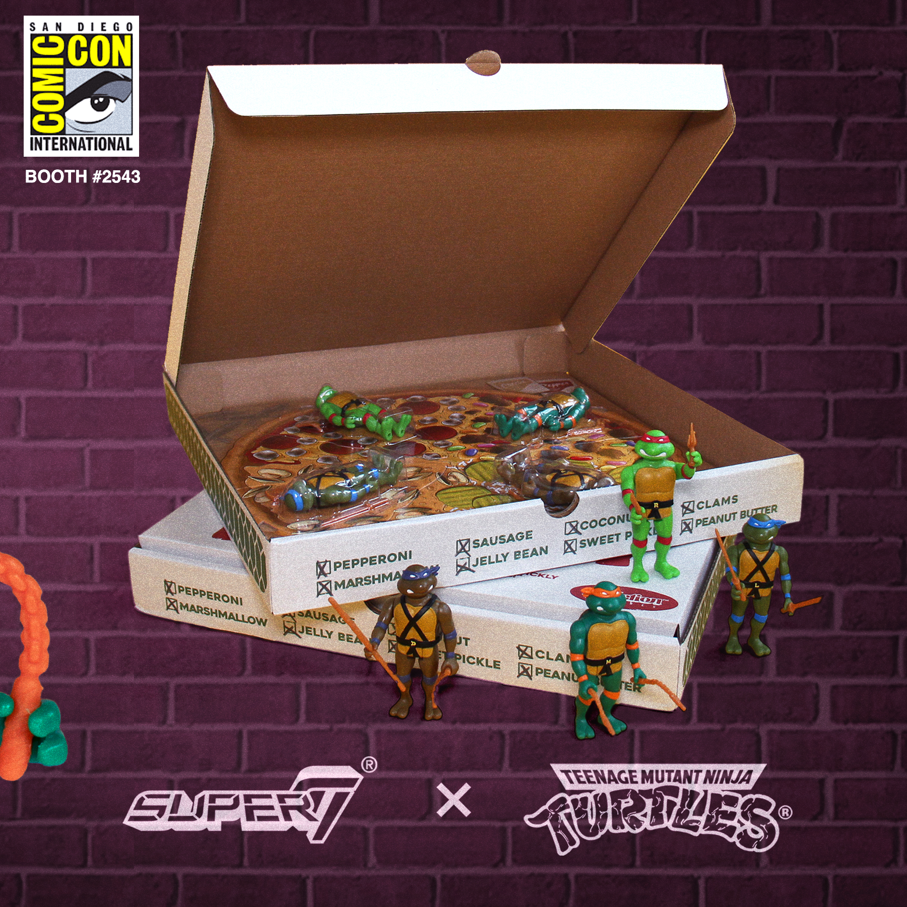 Teenage Mutant Ninja Turtles ReAction -  Pizza Box 4-Pack (SDCC 2019)