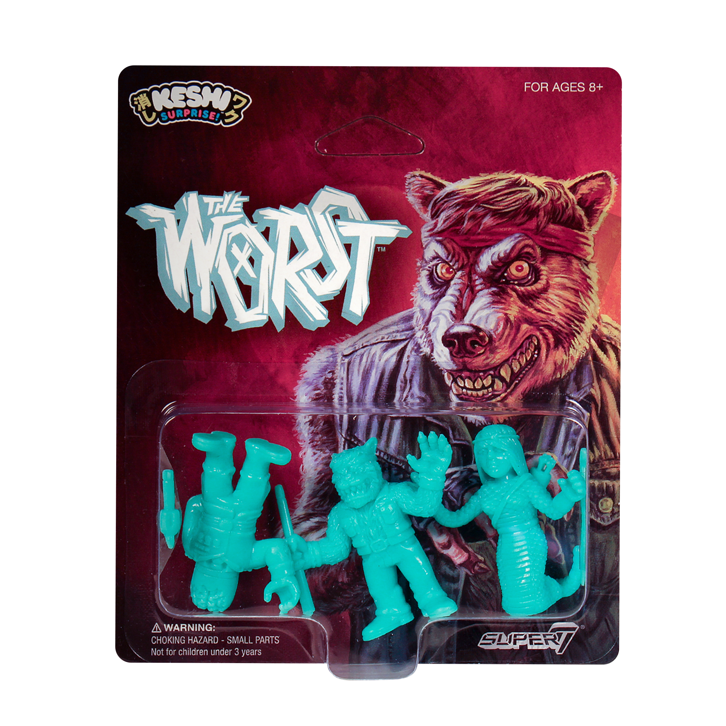 The Worst Keshi Pack B - Shedusa, Werewolf Biker, Cortex Commander (Teal)