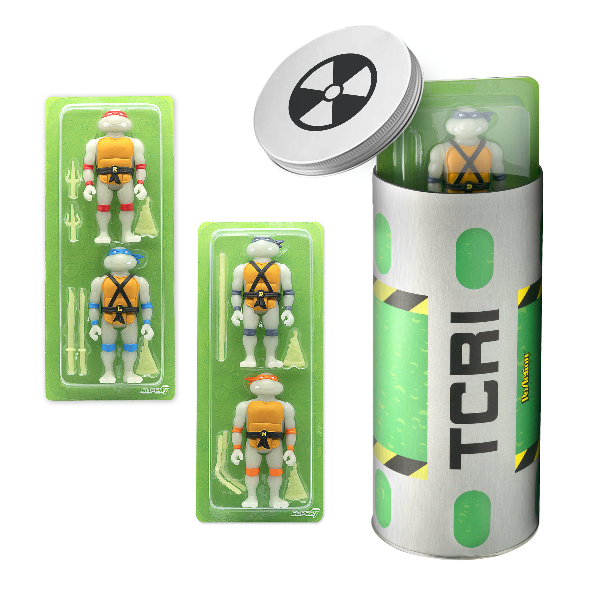 Teenage Mutant Ninja Turtles ReAction Figures â€“ Ooze Canister (SDCC 2020)