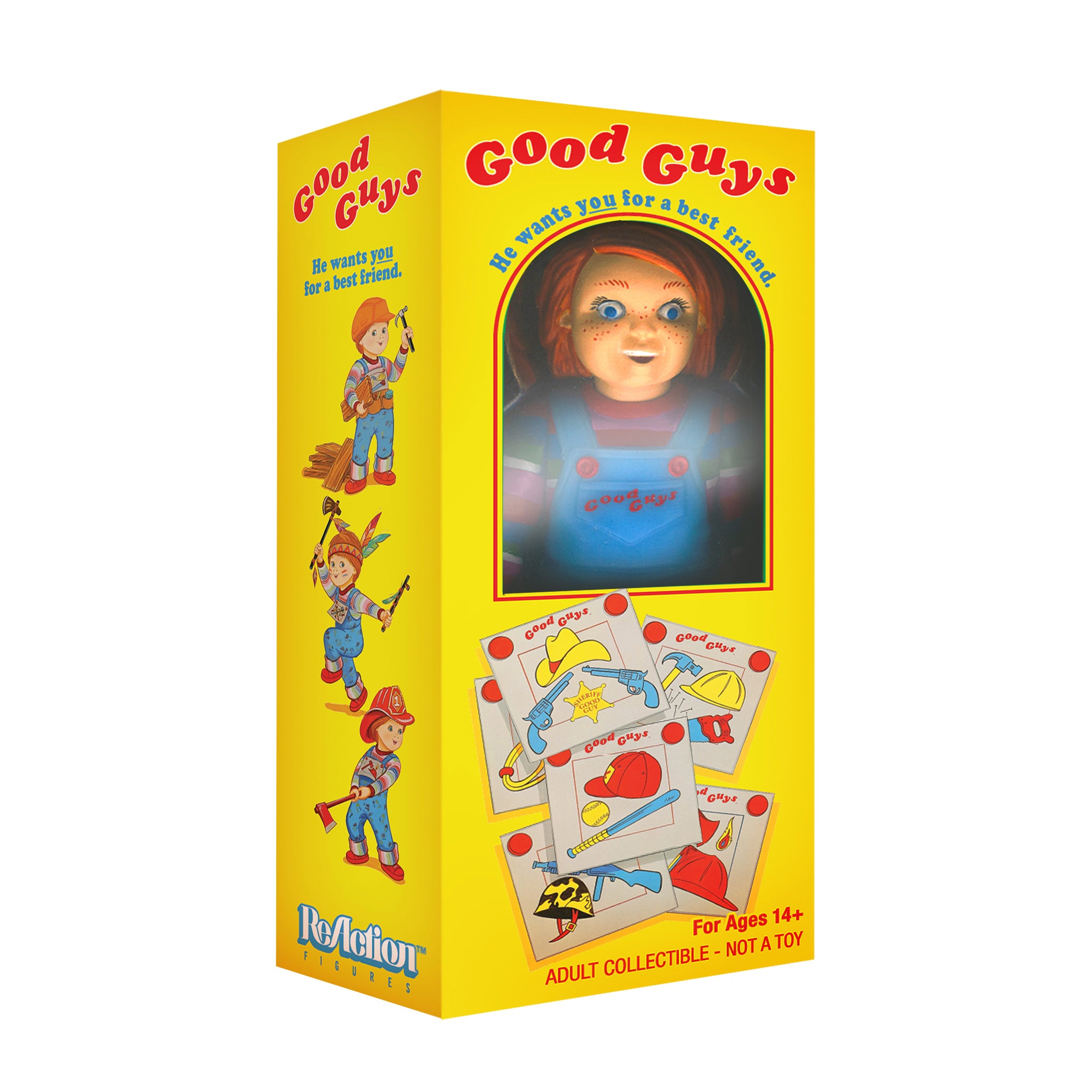 Child's Play ReAction Figure - Good Guy Chucky in Box (NYCC 2020)