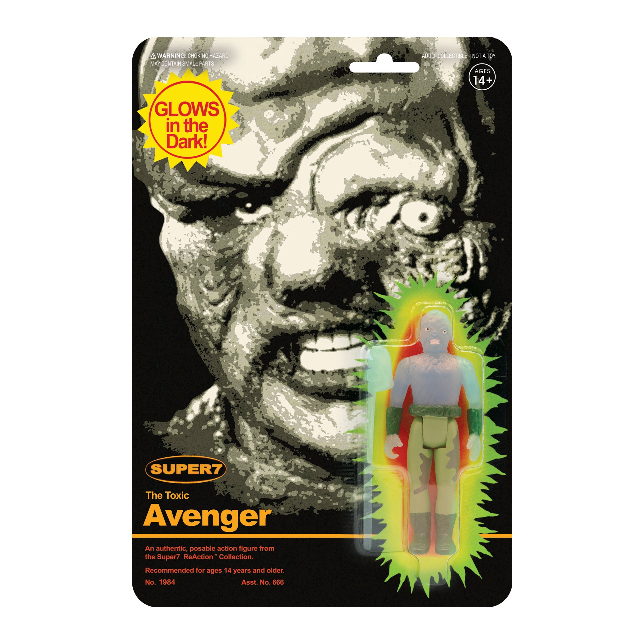 Toxic Avenger ReAction Figure - Toxie Monster Glow
