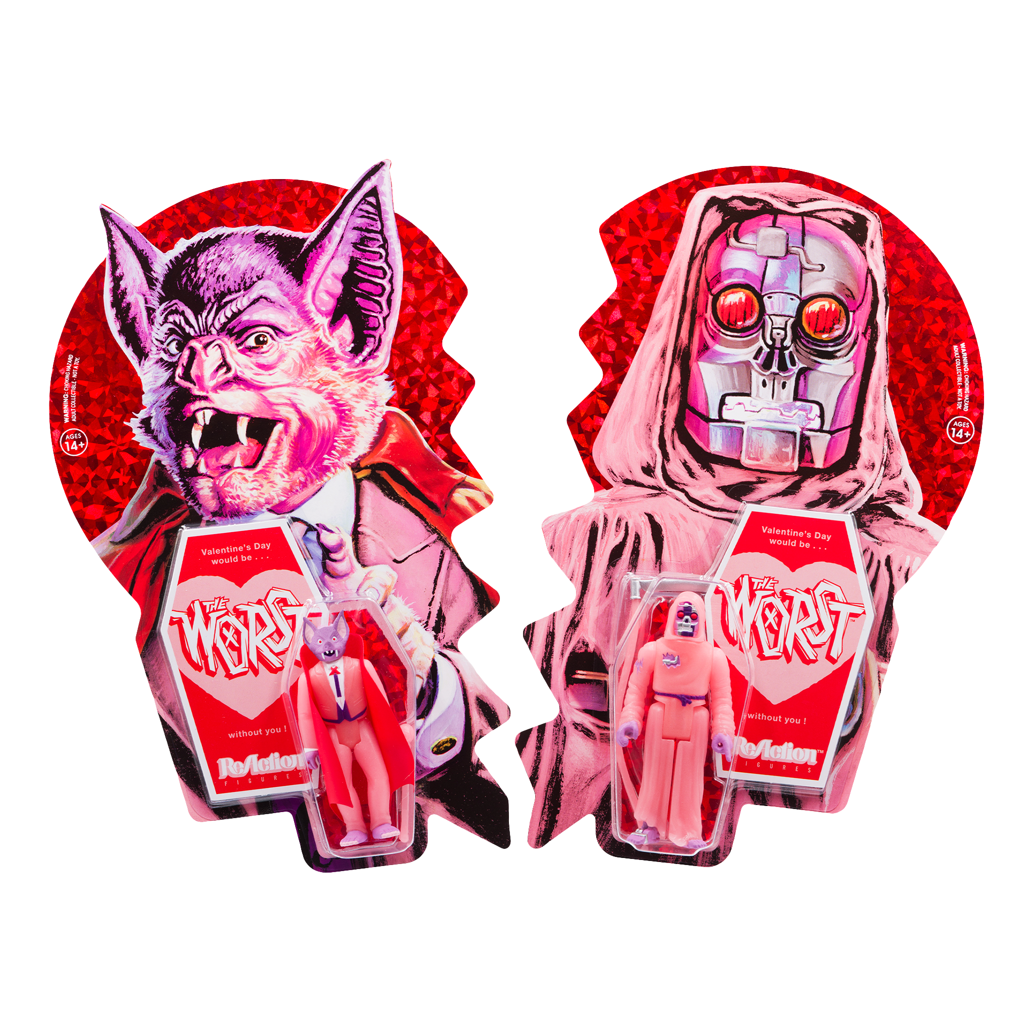 The Worst - Valentine's Day ReAction Figure 2-Pack - Batula and Robot Reaper