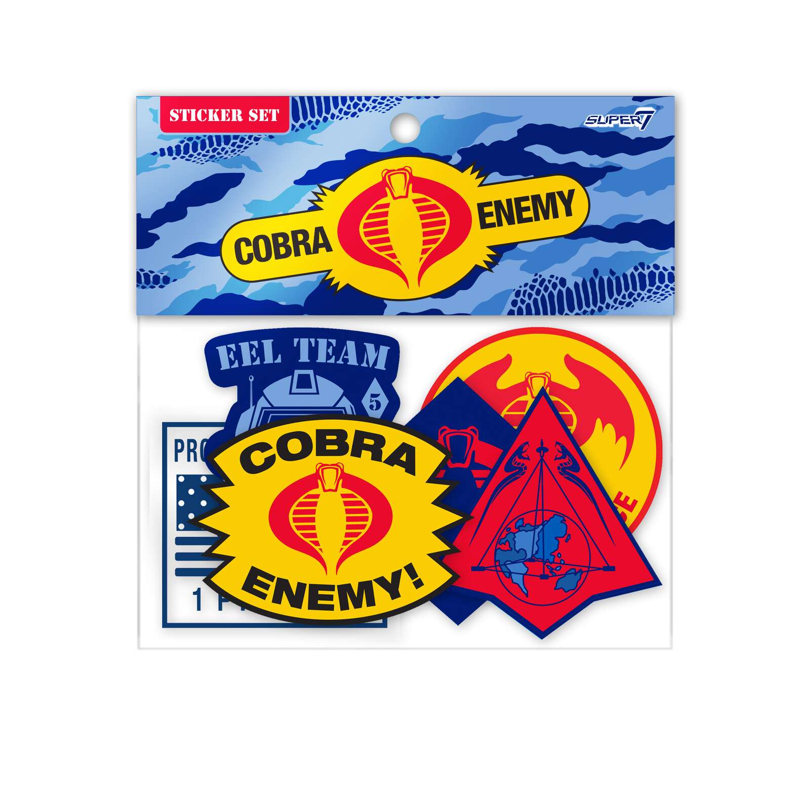 G.I. Joe - Cobra Die Cut Sticker Set with Header Card