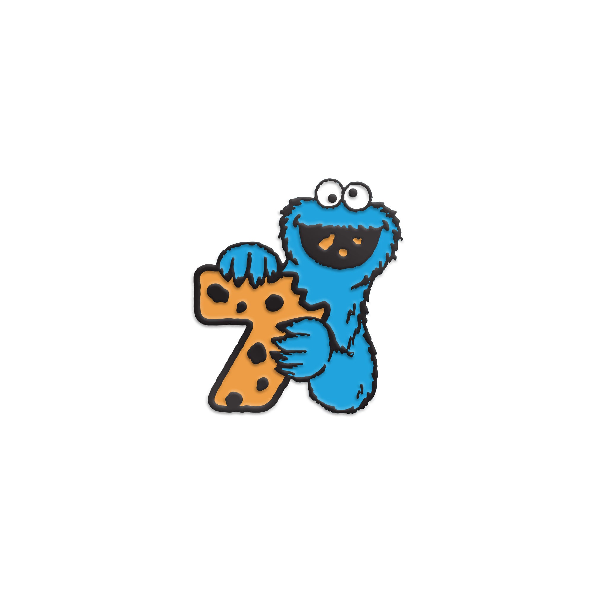 Sesame Street Enamel Pin - Cookie Monster x Super7