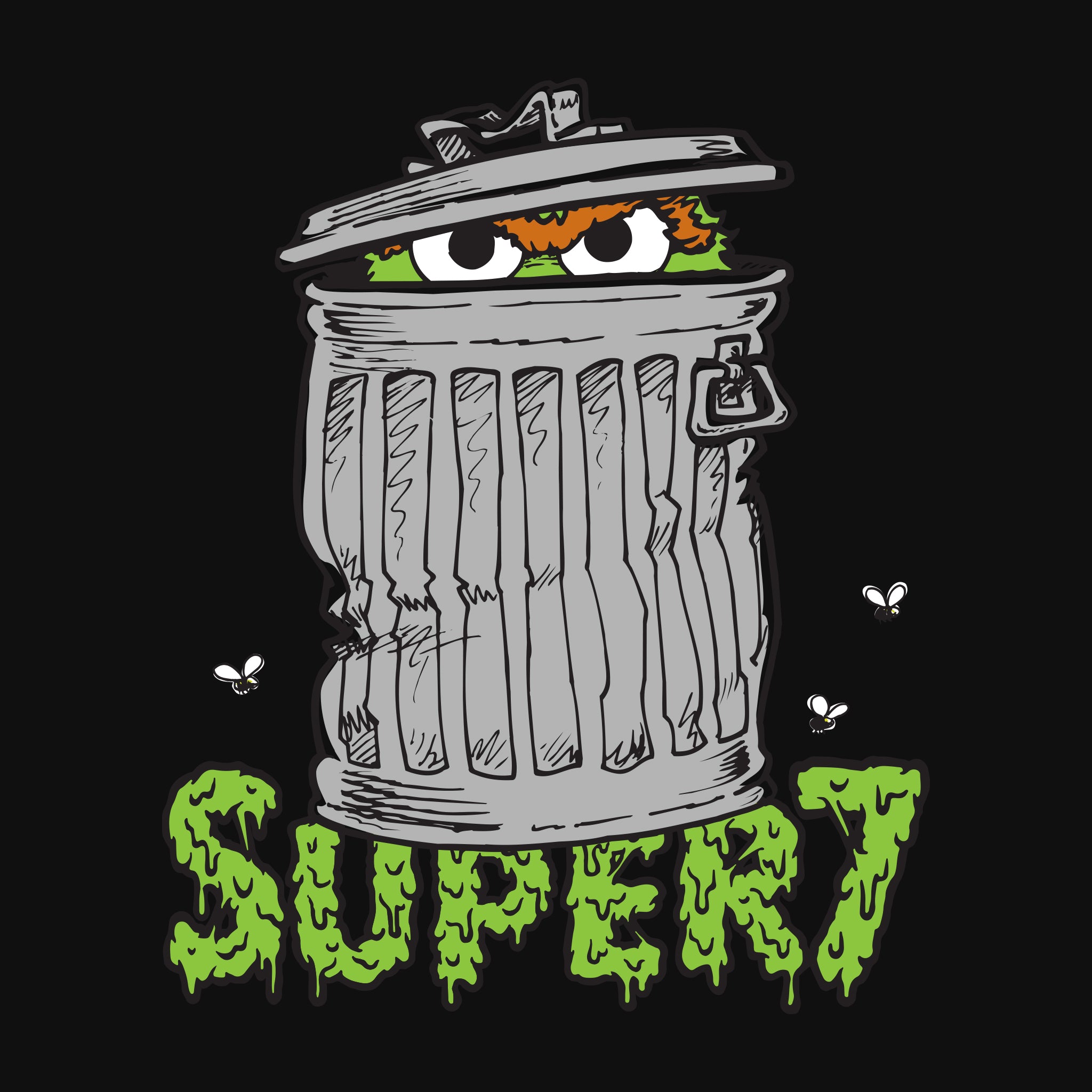 Sesame Street Crewneck Sweatshirt - Oscar The Grouch