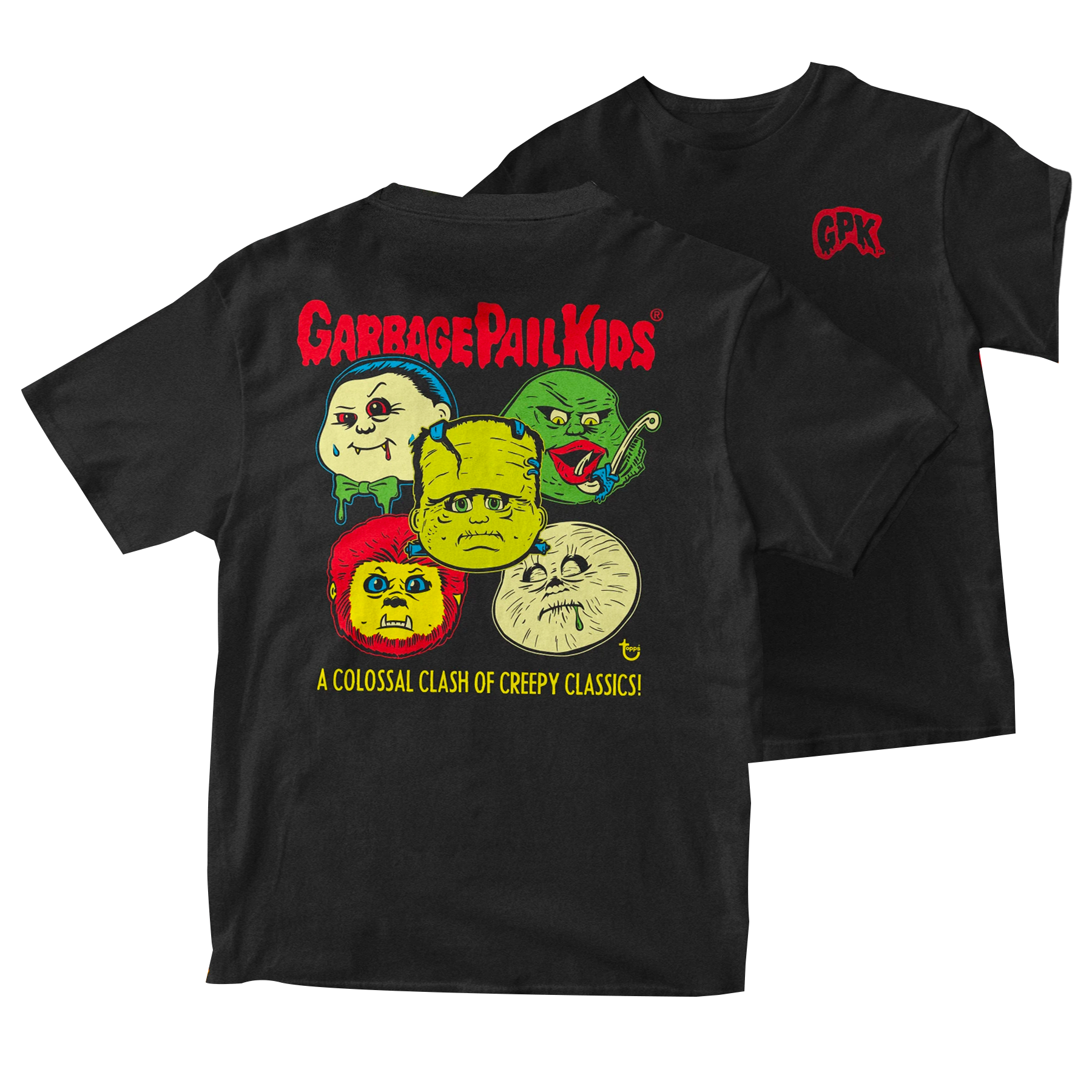 Universal Monsters x Garbage Pail Kids T-shirt - Creepy Classics