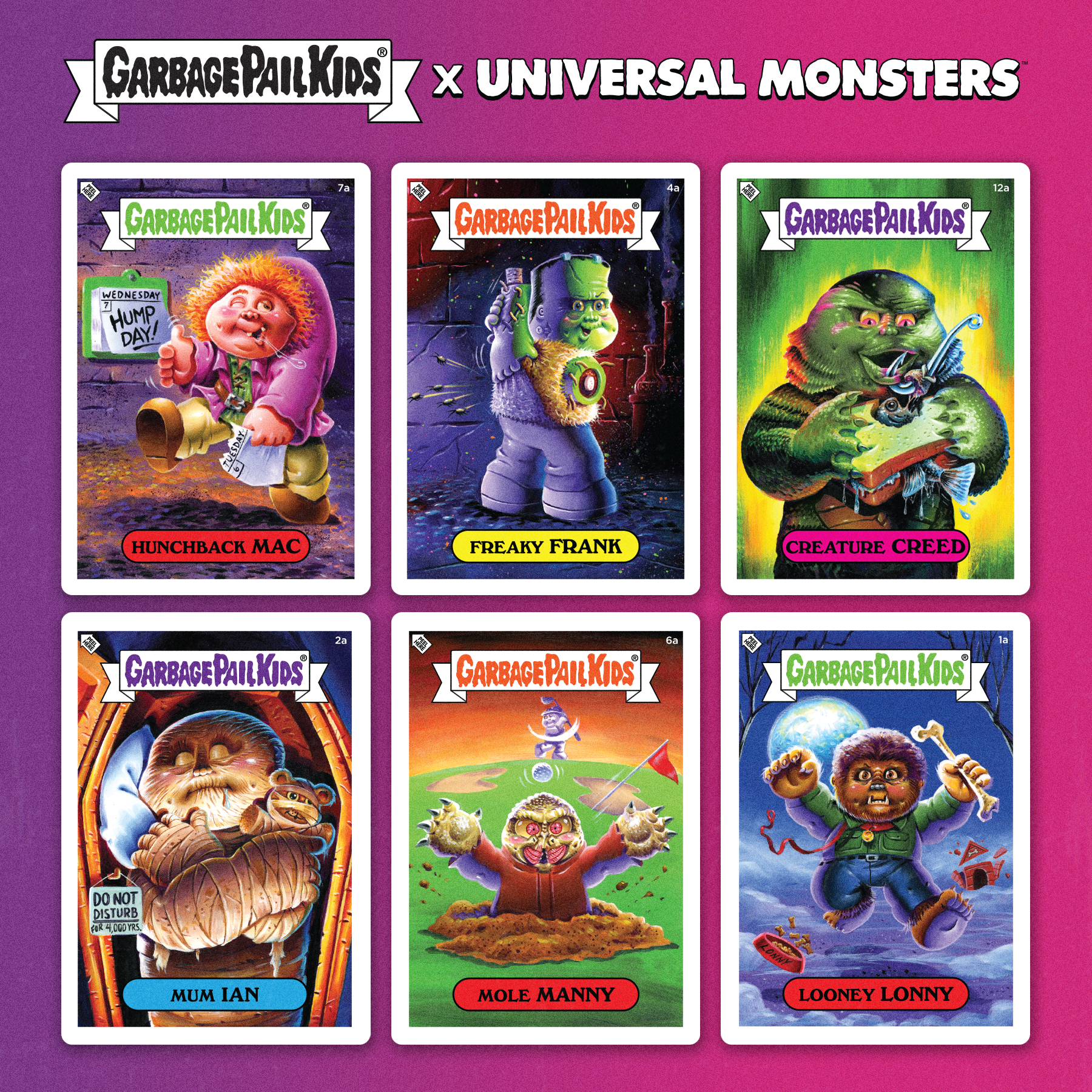 Universal Monsters x GPK Wax Pack #1