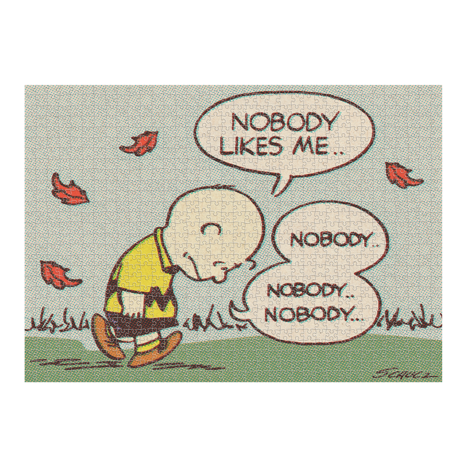 Peanuts Puzzle- Sad Charlie Brown