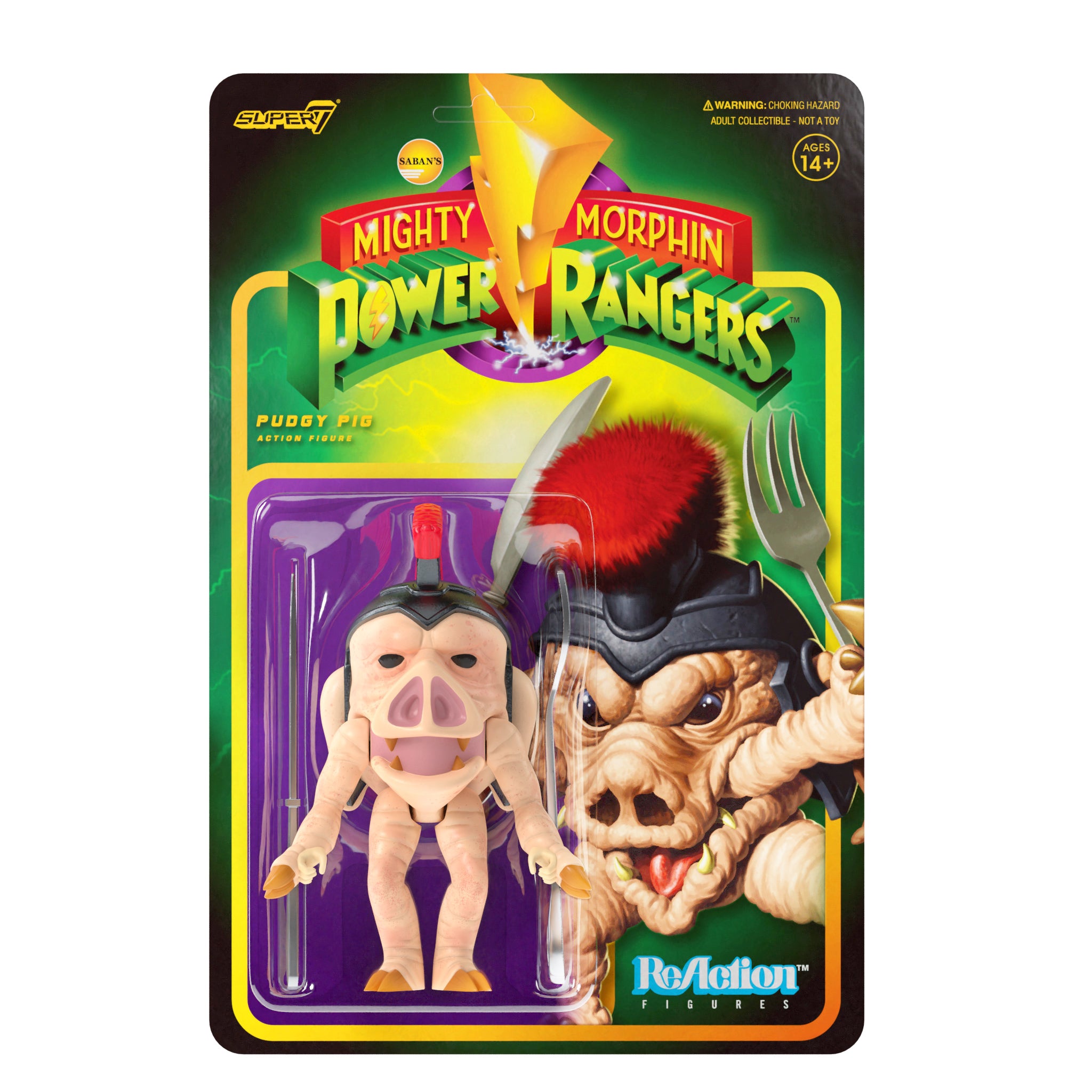 Mighty Morphin Power Rangers Reaction Figure Wave 1  - Pudgy Pig