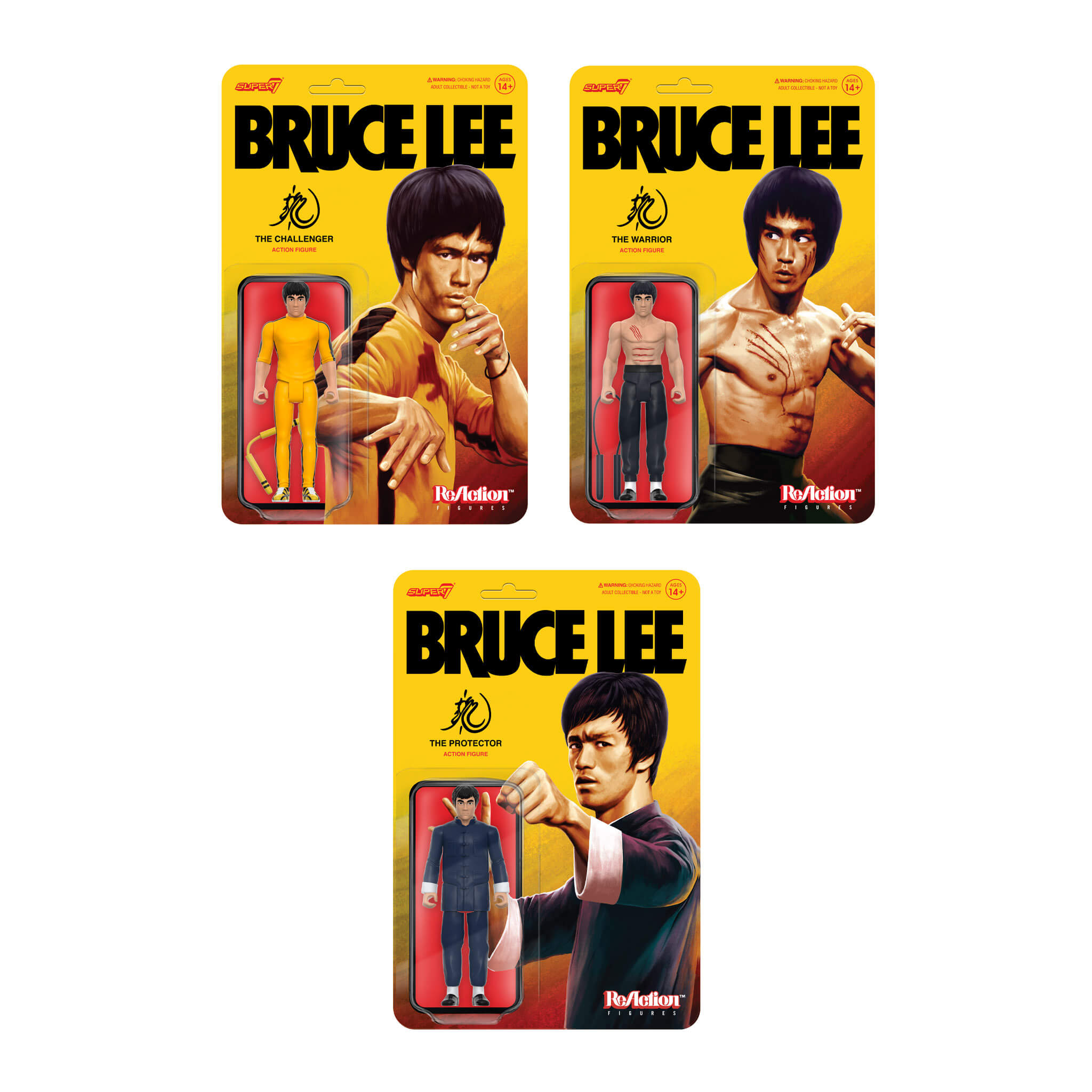 Bruce Lee ReAction Figures Wave 1 - Set of 3