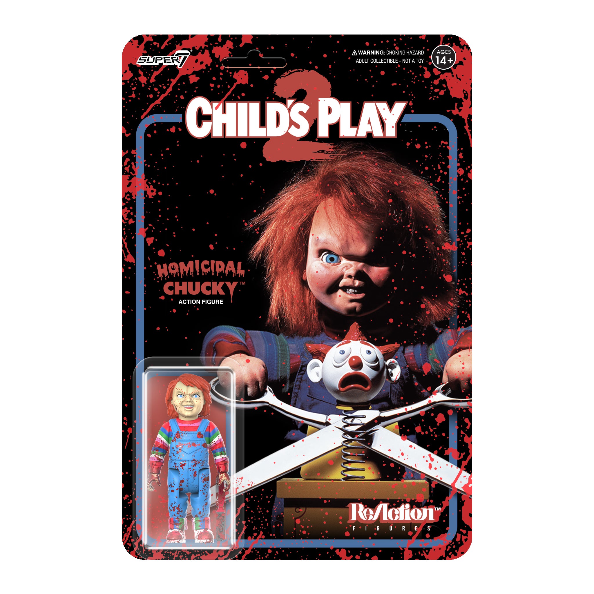 Child's Play ReAction Figures Wave 2 - Homicidal Chucky (Blood Splatter)