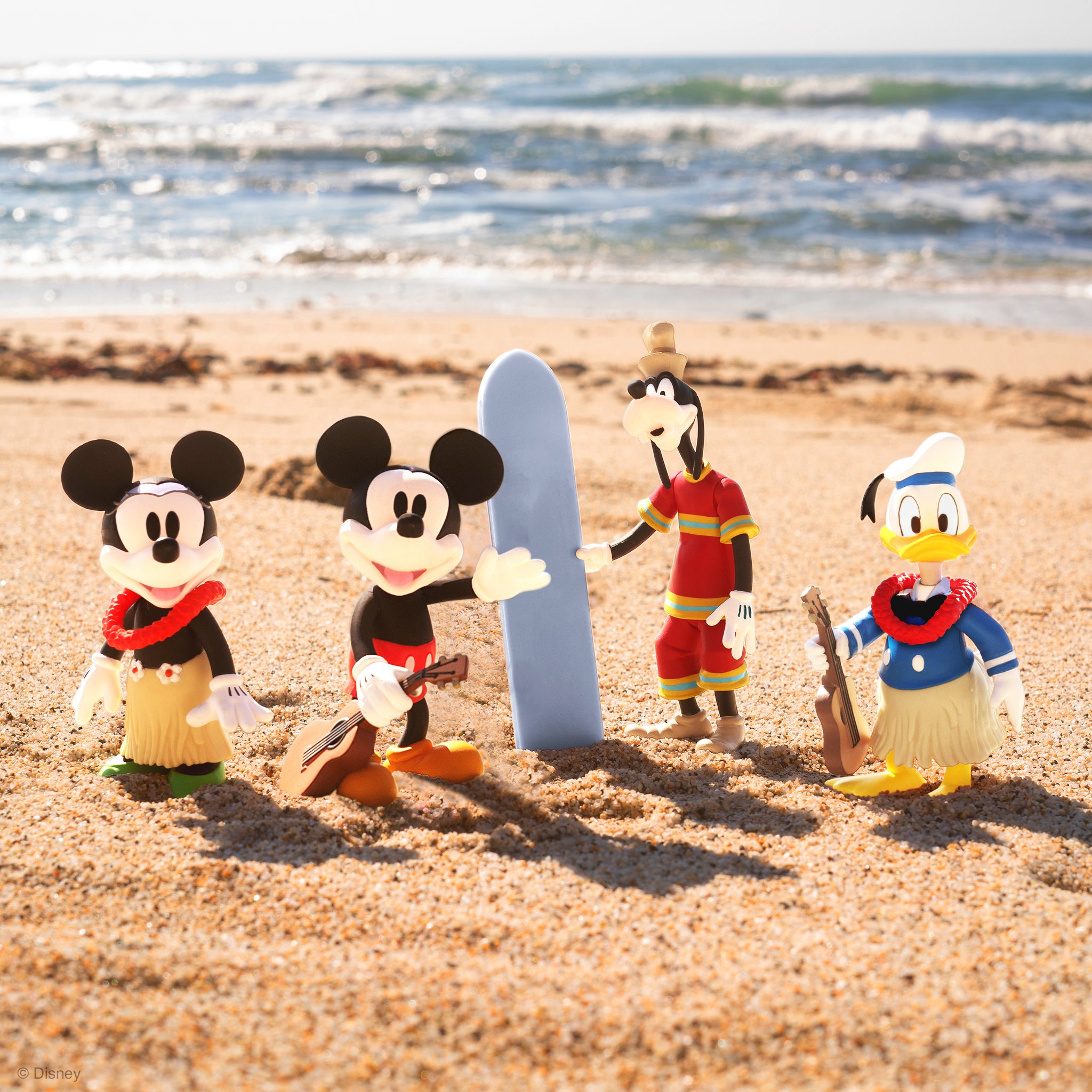 Disney ReAction Figures - Vintage Collection Wave 2 Full Set - Hawaiian Holiday (Set of 4)