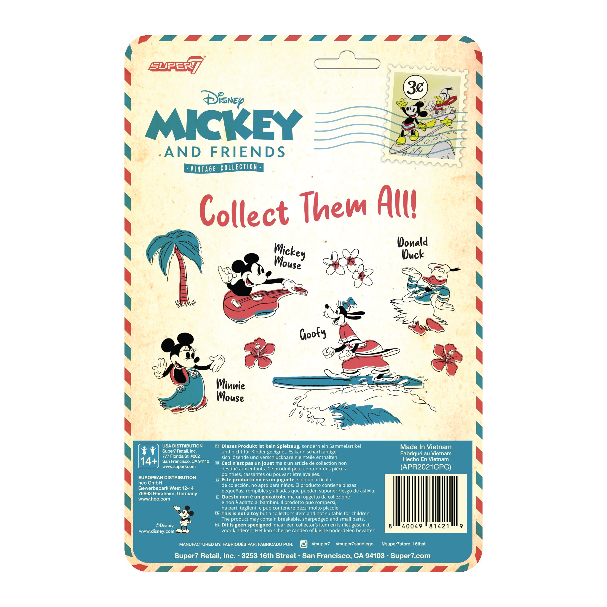 Disney ReAction Figures - Vintage Collection Wave 2 - Mickey Mouse (Hawaiian Holiday)