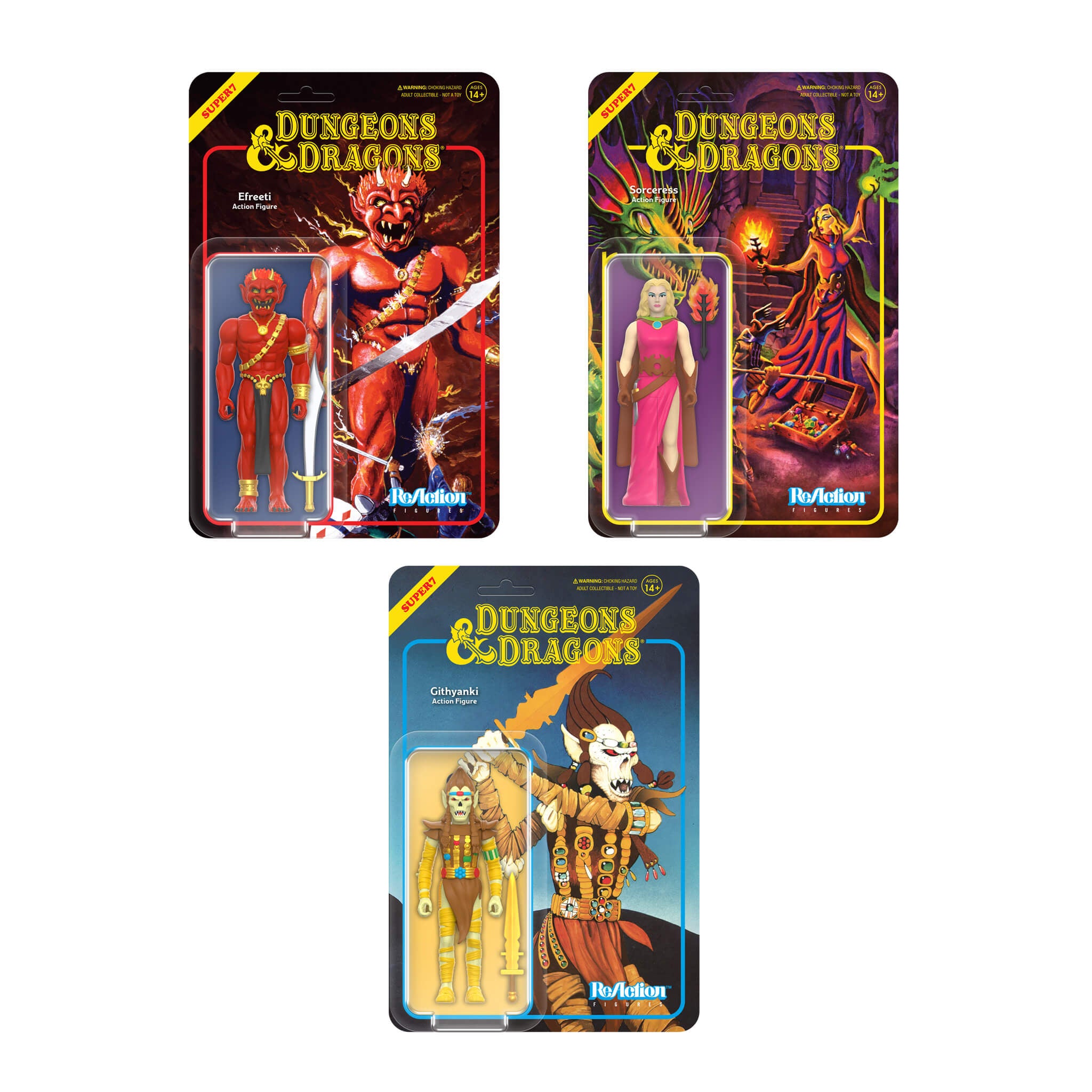 Dungeons & Dragons ReAction Figures Wave 1 - Set of 3
