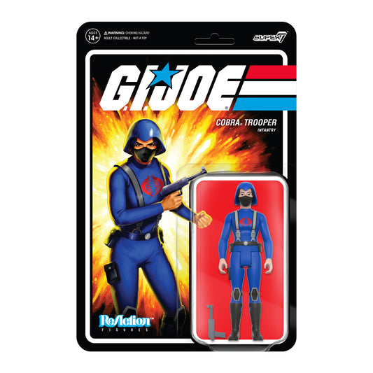 G.I. Joe ReAction Wave 4 - Cobra Female Trooper Short Black Hair (Pink)