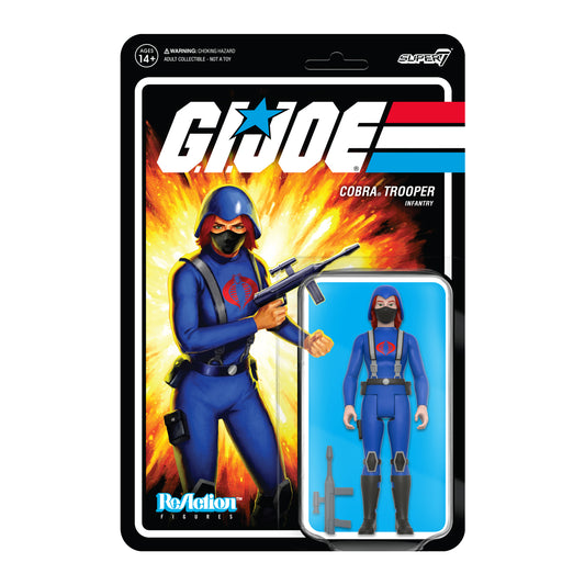 G.I. Joe ReAction Wave 4 -Cobra Female Trooper Medium Red Hair (Pink)