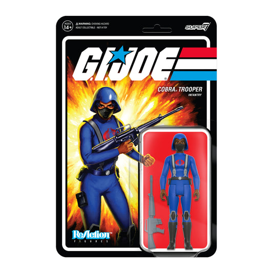 G.I. Joe ReAction Wave 4 - Cobra Female Trooper Short Black Hair (Dk Brown)