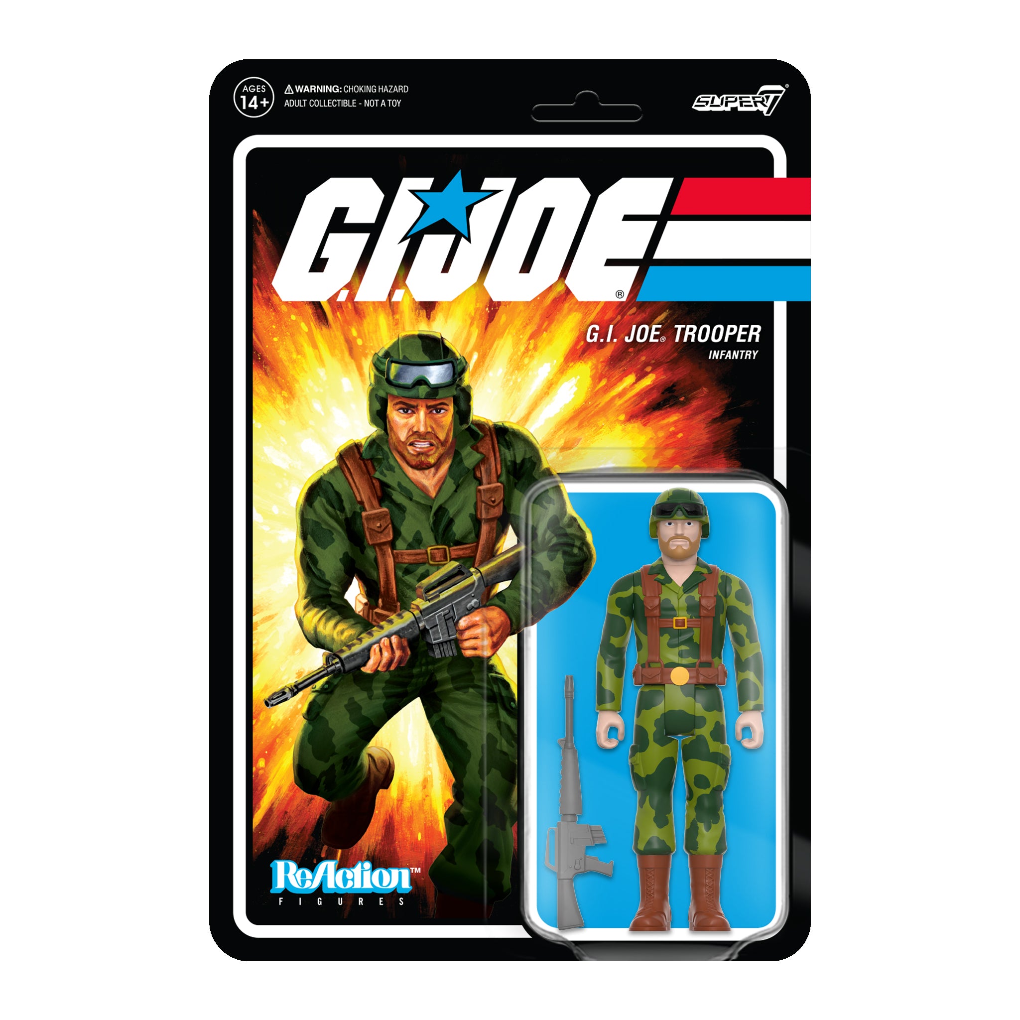 G.I. Joe ReAction Figures Wave 4 - Trooper Beard (Pink)