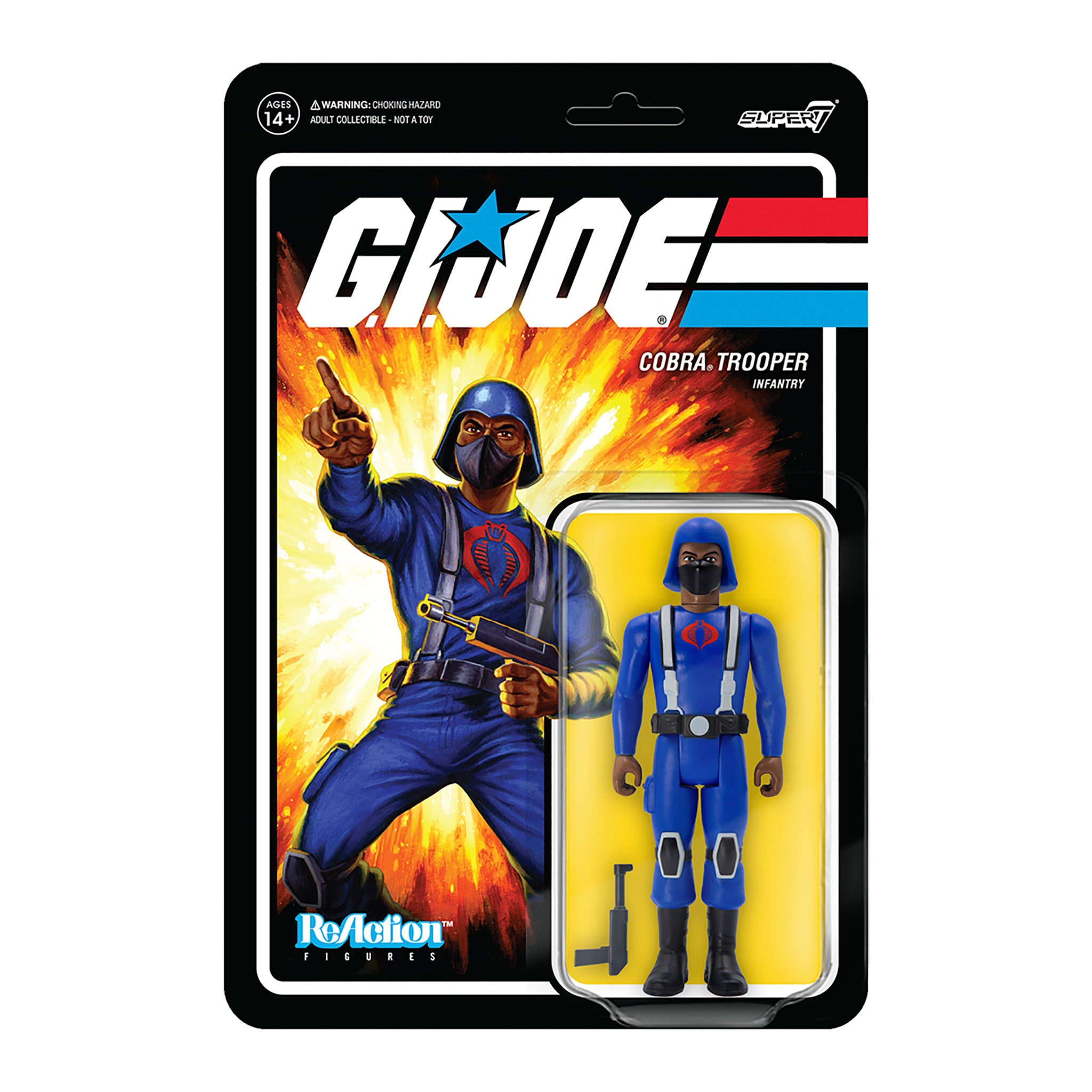 G.I. Joe ReAction Figures Wave 1 - Cobra Trooper H-back (Brown)