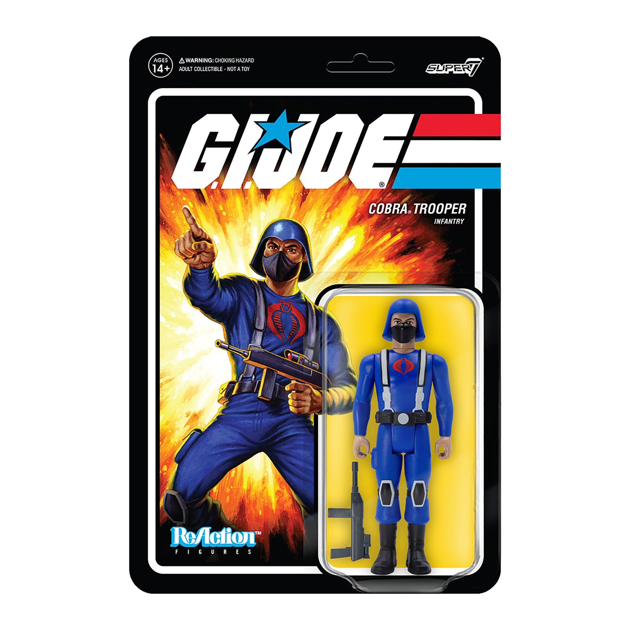 G.I. Joe ReAction Figures Wave 1 - Cobra Trooper Y-back (Tan)