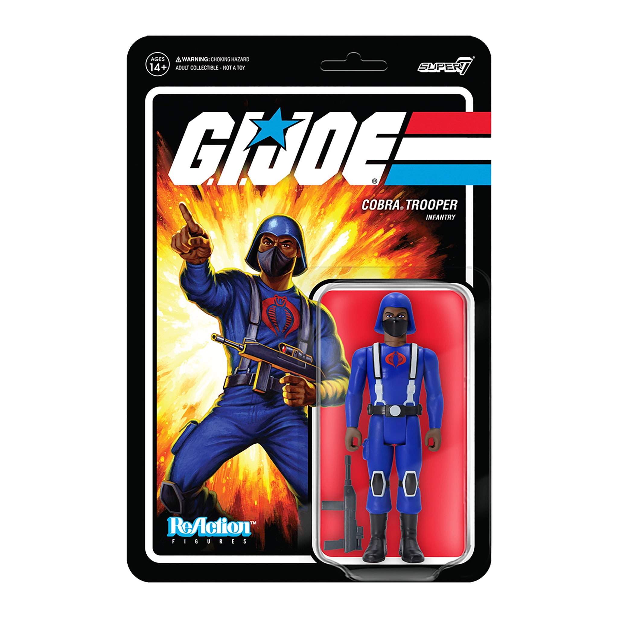 G.I. Joe ReAction Figures Wave 1 - Cobra Trooper Y-back (Brown)