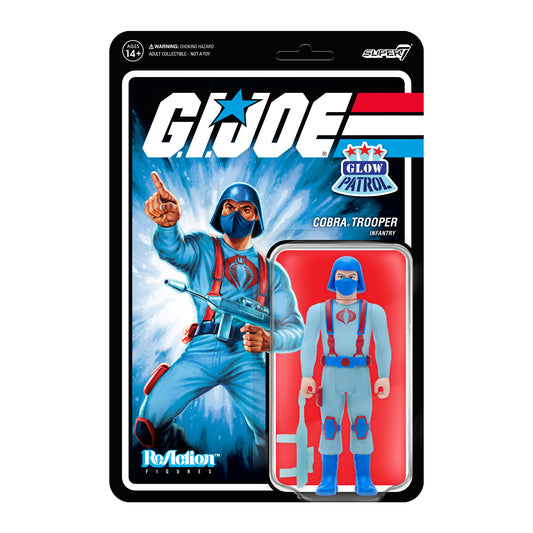 G.I. Joe ReAction Figures Wave 1b - Cobra Trooper Y-back (Glow Patrol)