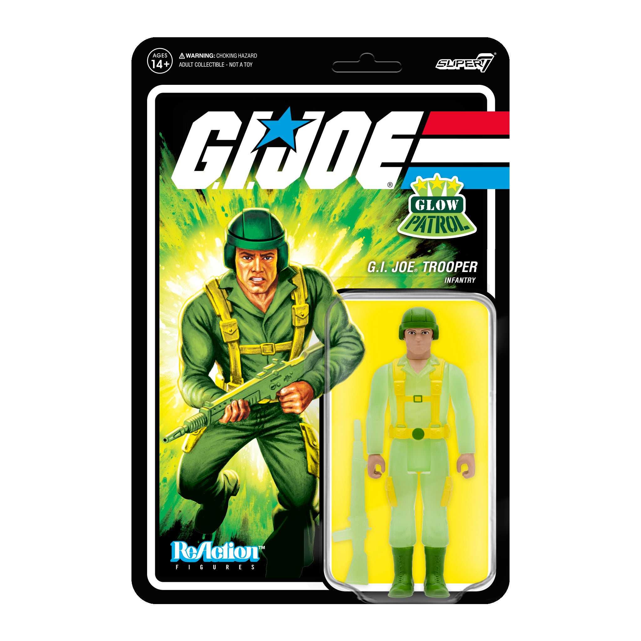 G.I. Joe ReAction Figures Wave 1b - Greenshirt (Glow Patrol)