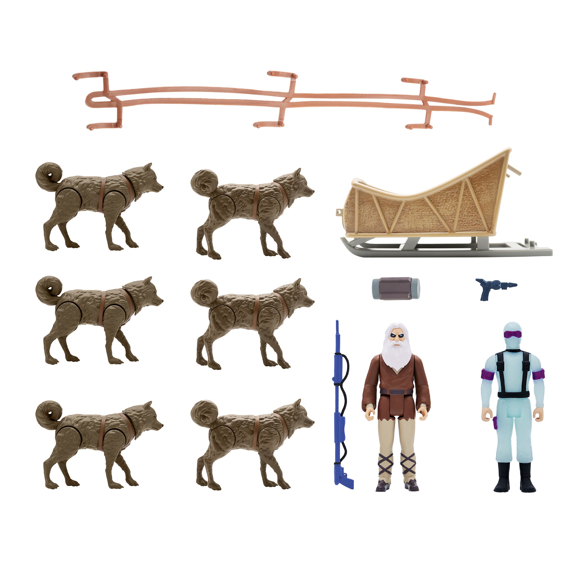 G.I. Joe ReAction Figures - Arctic Rescue Vehicle (Snake Eyes & Blind Woodsman)