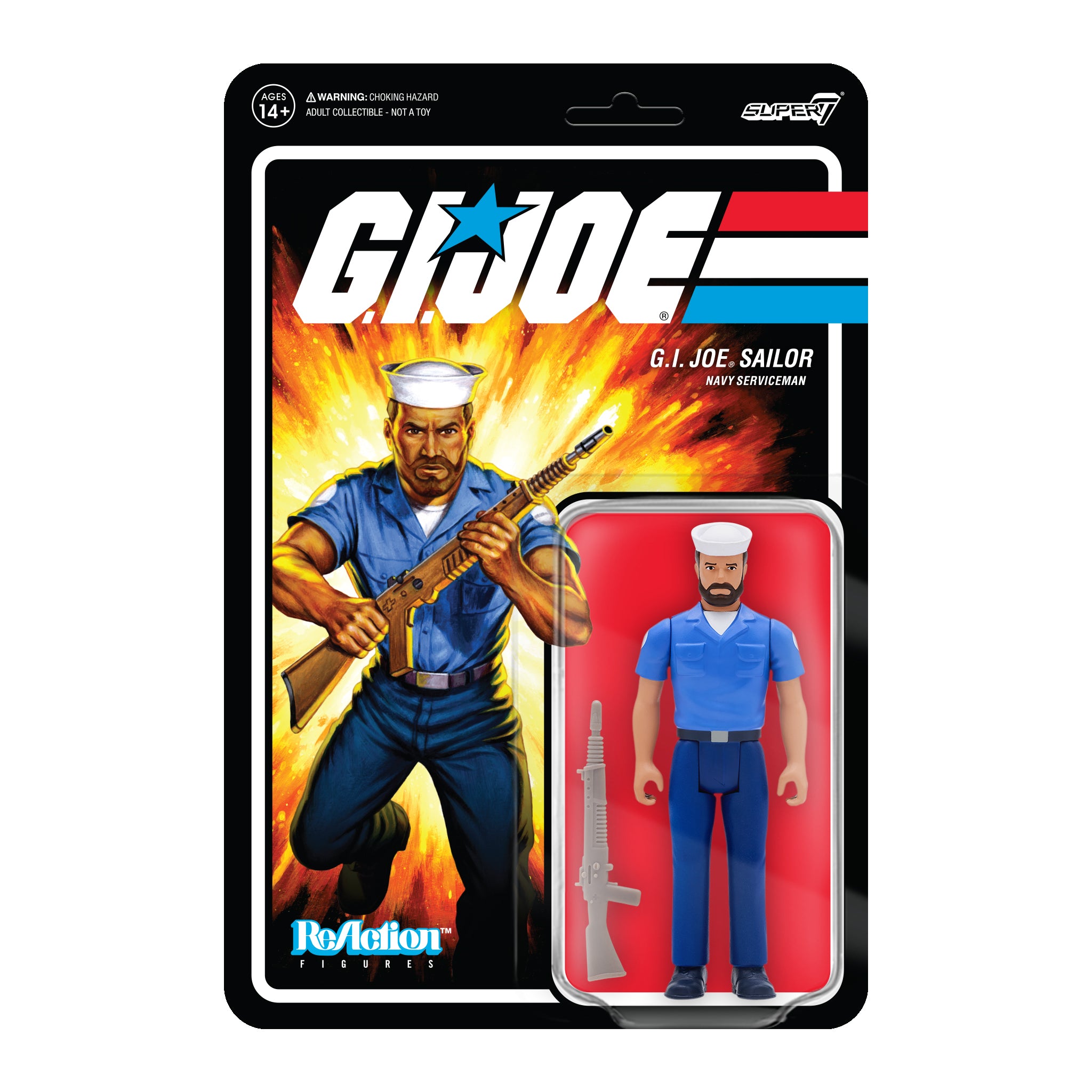 G.I. Joe ReAction Figures Wave 2 - Blueshirt Beard (Tan)