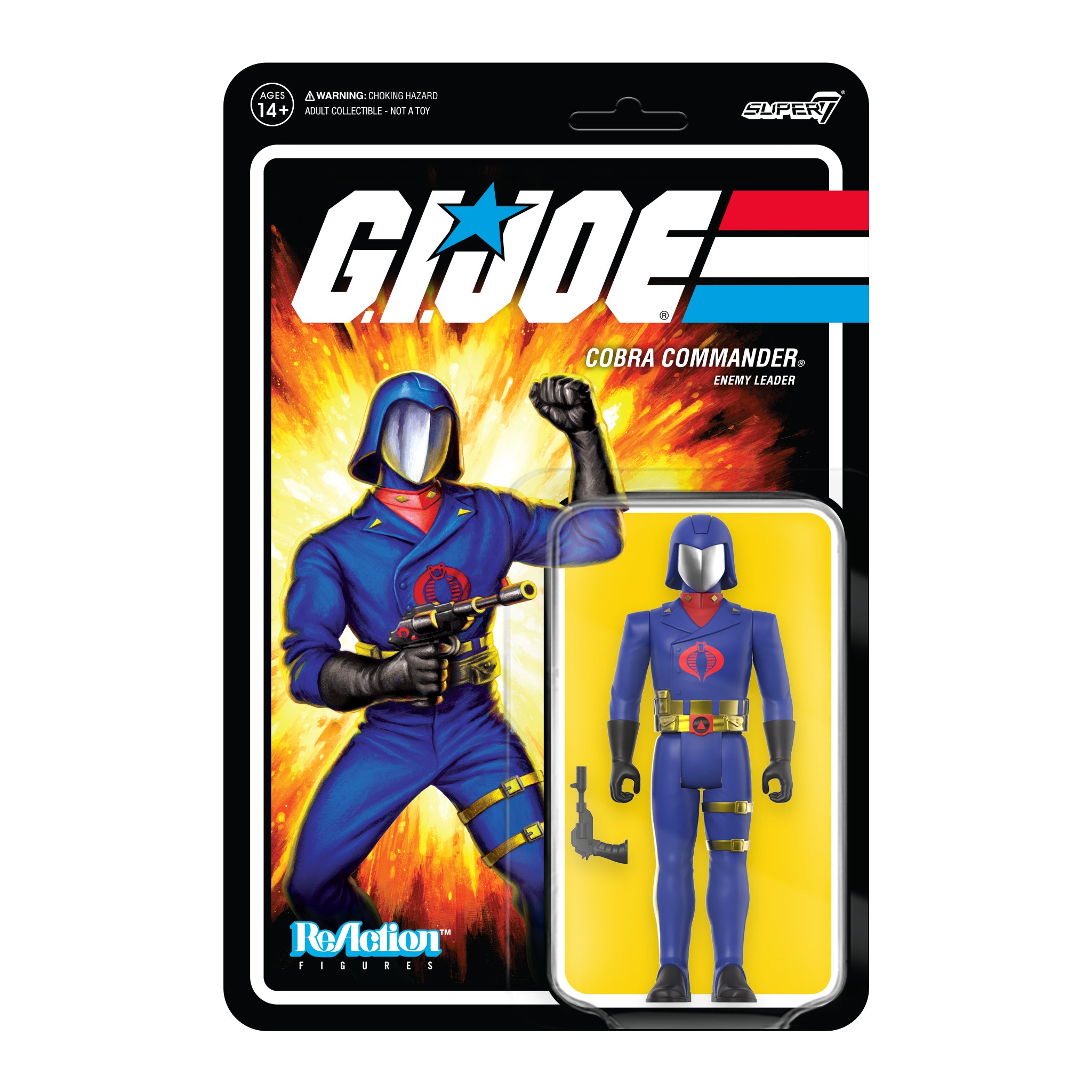 G.I. Joe ReAction Figures Wave 3 - Cobra Commander (Toy Colors)