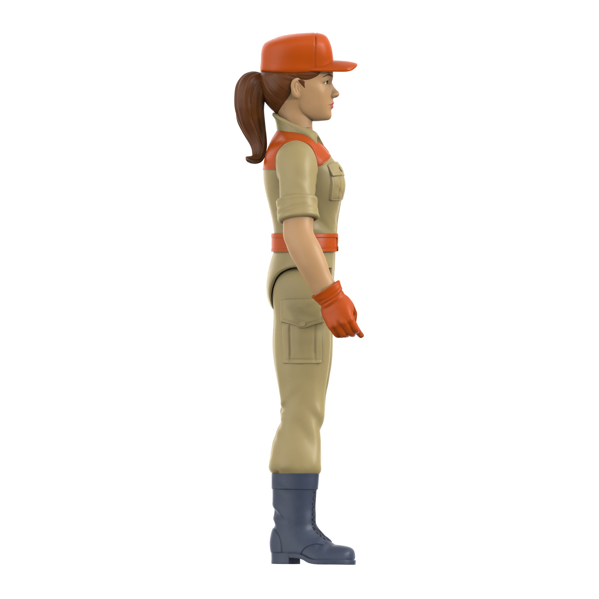G.I. Joe ReAction Figures Wave 3 - Female Combat Engineer Ponytail Hair (Tan)