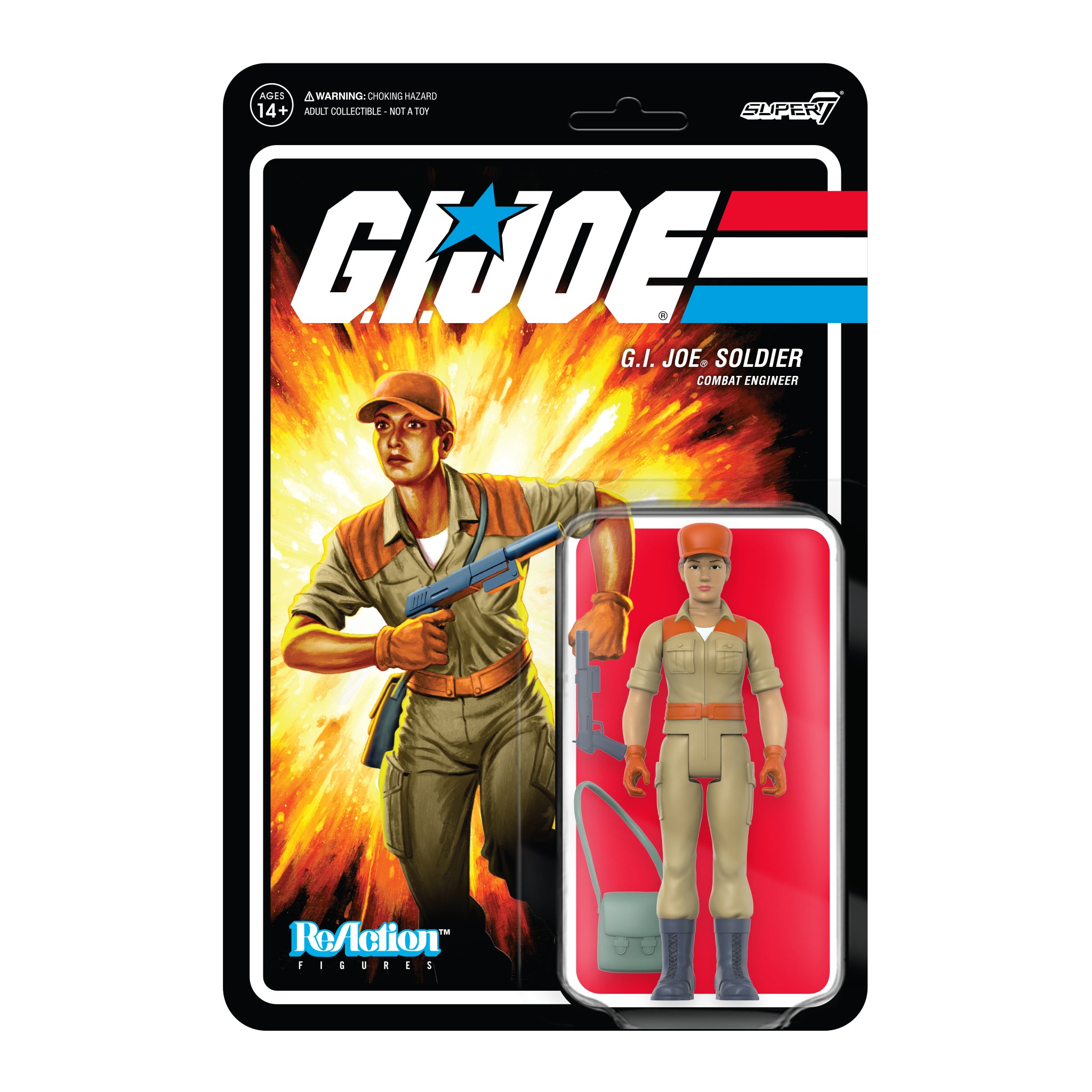 G.I. Joe ReAction Figures Wave 3 - Female Combat Engineer Short Hair (Tan)