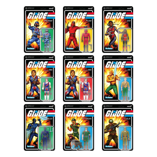 G.I. Joe ReAction Figures Wave 5 Set of 9