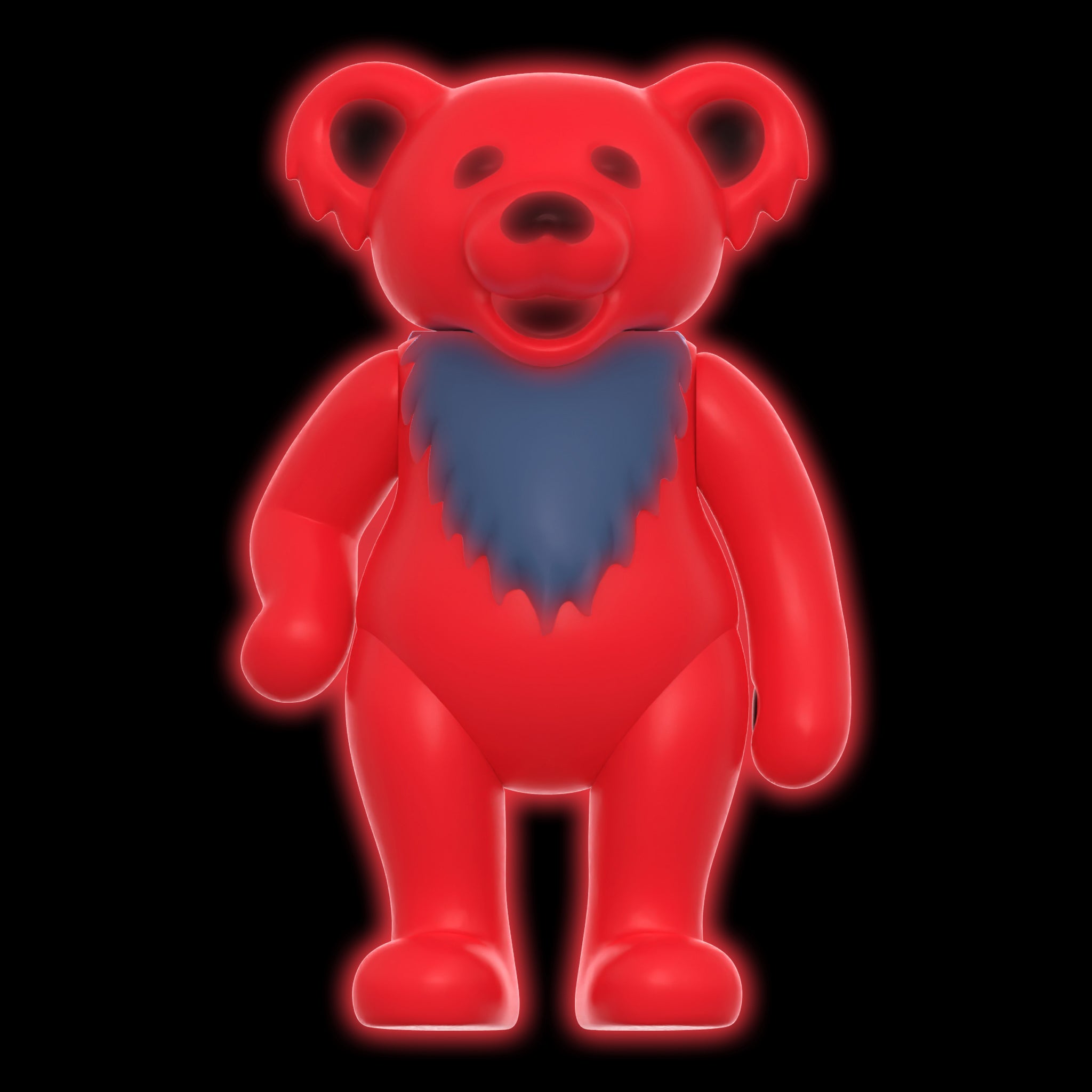 Grateful Dead ReAction Figure - Dancing Bear Glow (Stealie Red)