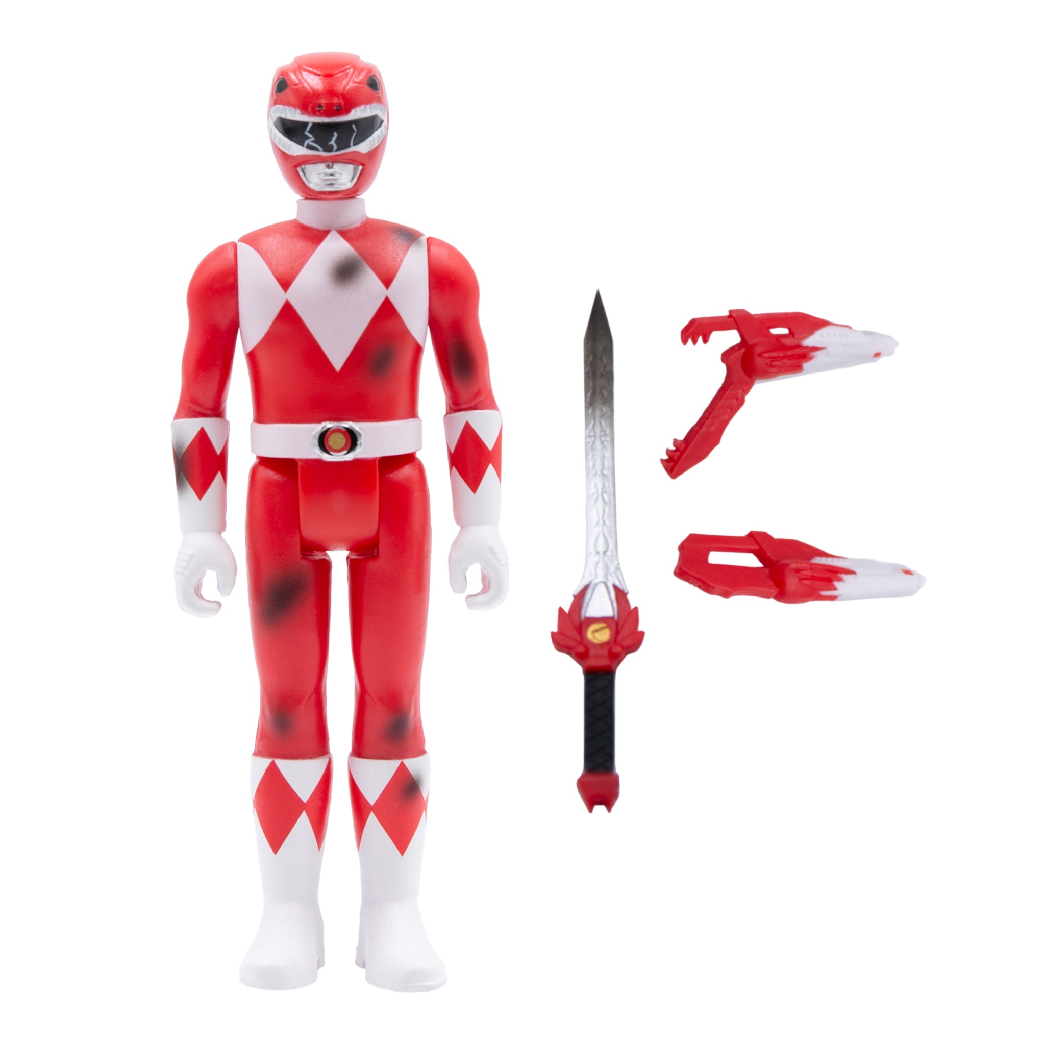 Mighty Morphin' Power Rangers Reaction Figure - Red Ranger (Battle Damaged)
