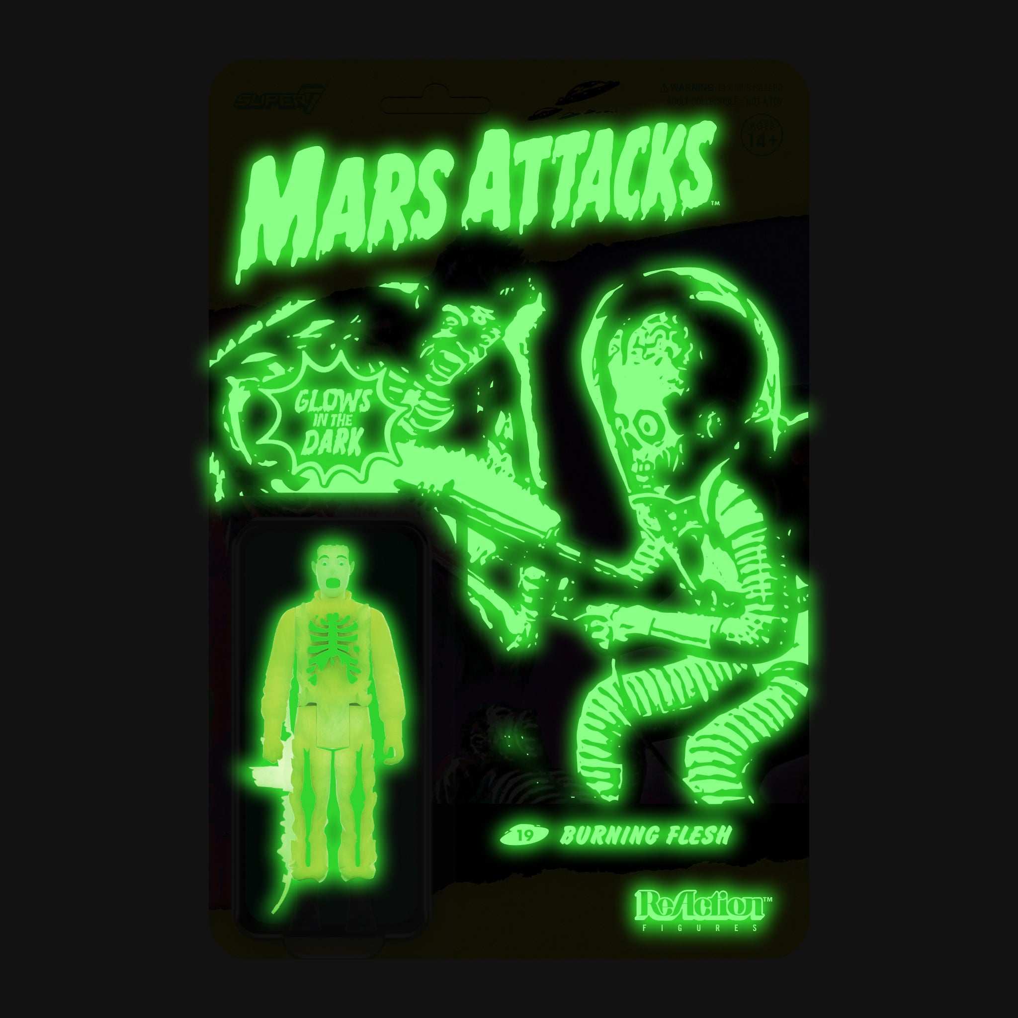 Mars Attacks ReAction Wave 2 - Burning Flesh (Glow)