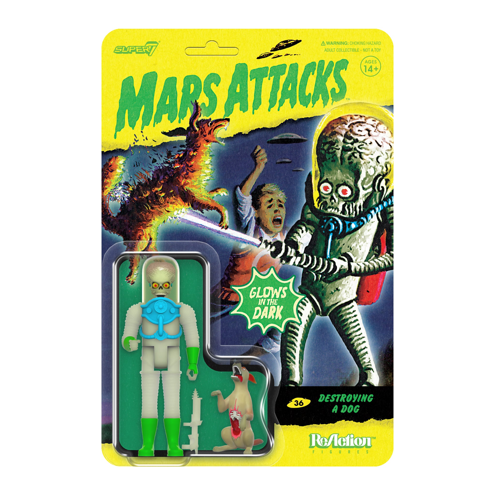 Mars Attacks ReAction Wave 2 - Destroying a Dog (Glow)