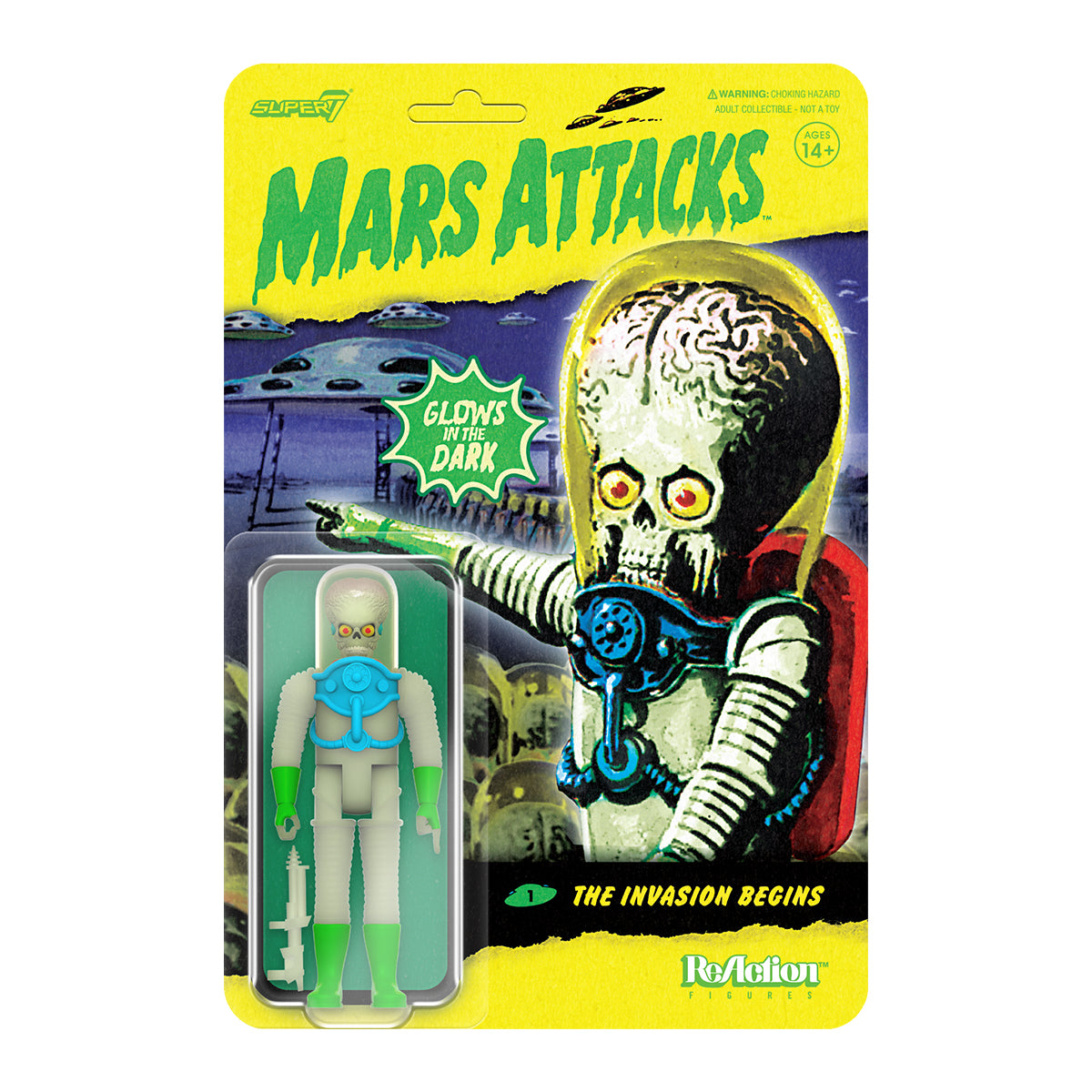 Mars Attacks ReAction Wave 2 - The Invasion Begins (Glow)