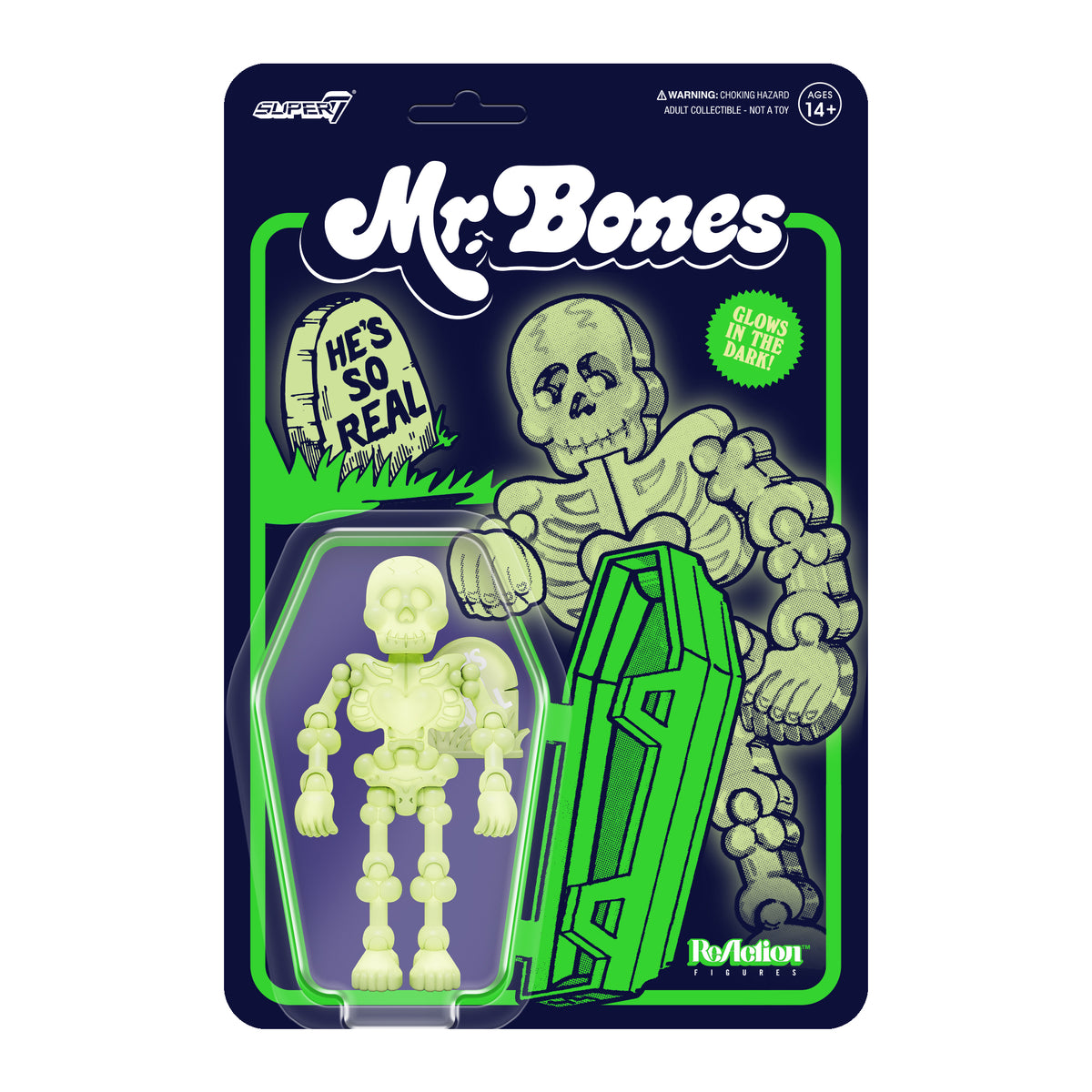 Grateful Dead Bertha (Glow in the Dark) ReAction 3.75" Action Figure Grateful Dead Bertha (Glow in the Dark) ReAction 3.75" Action Figure