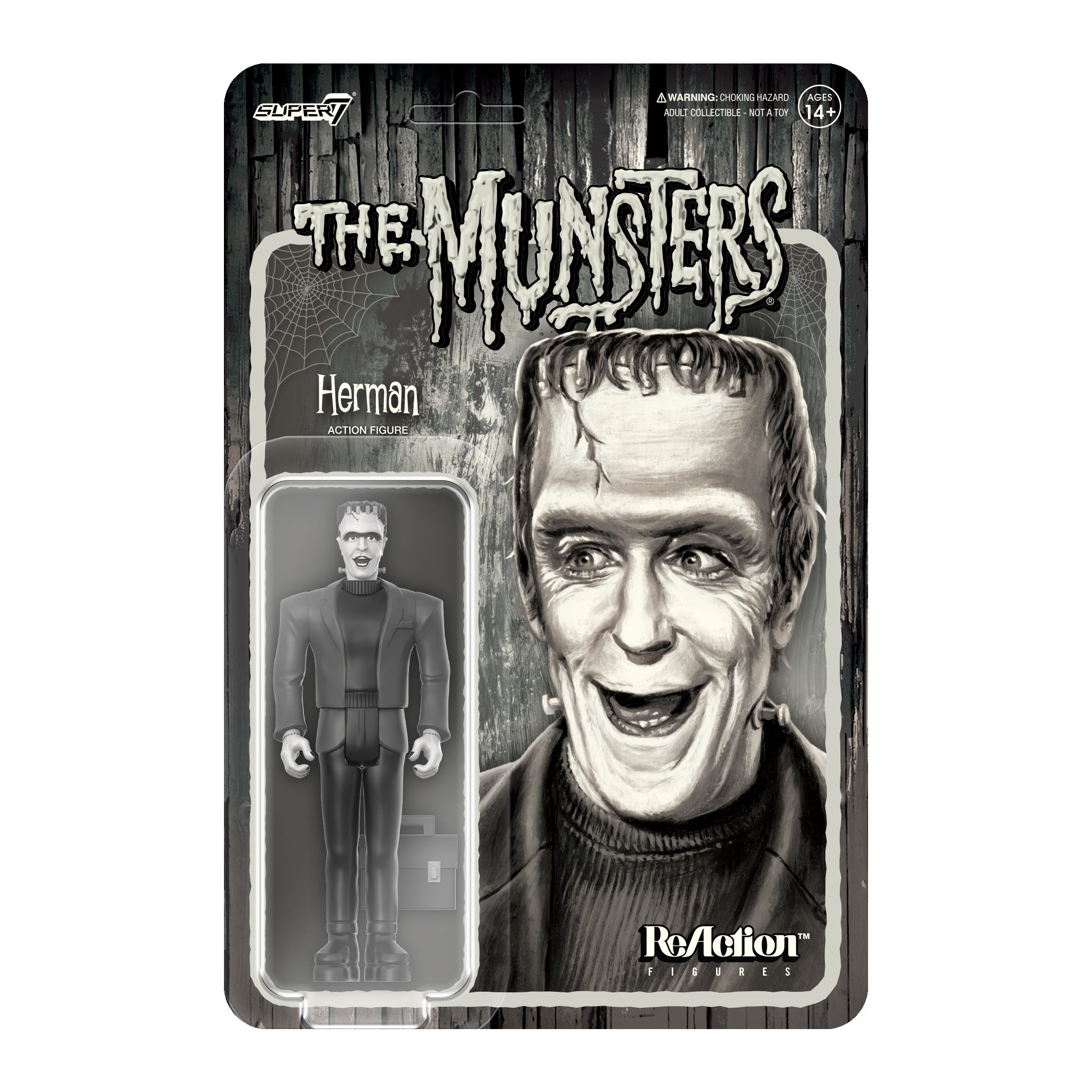 Munsters ReAction Figures Wave 2 - Herman Munster (Grayscale)