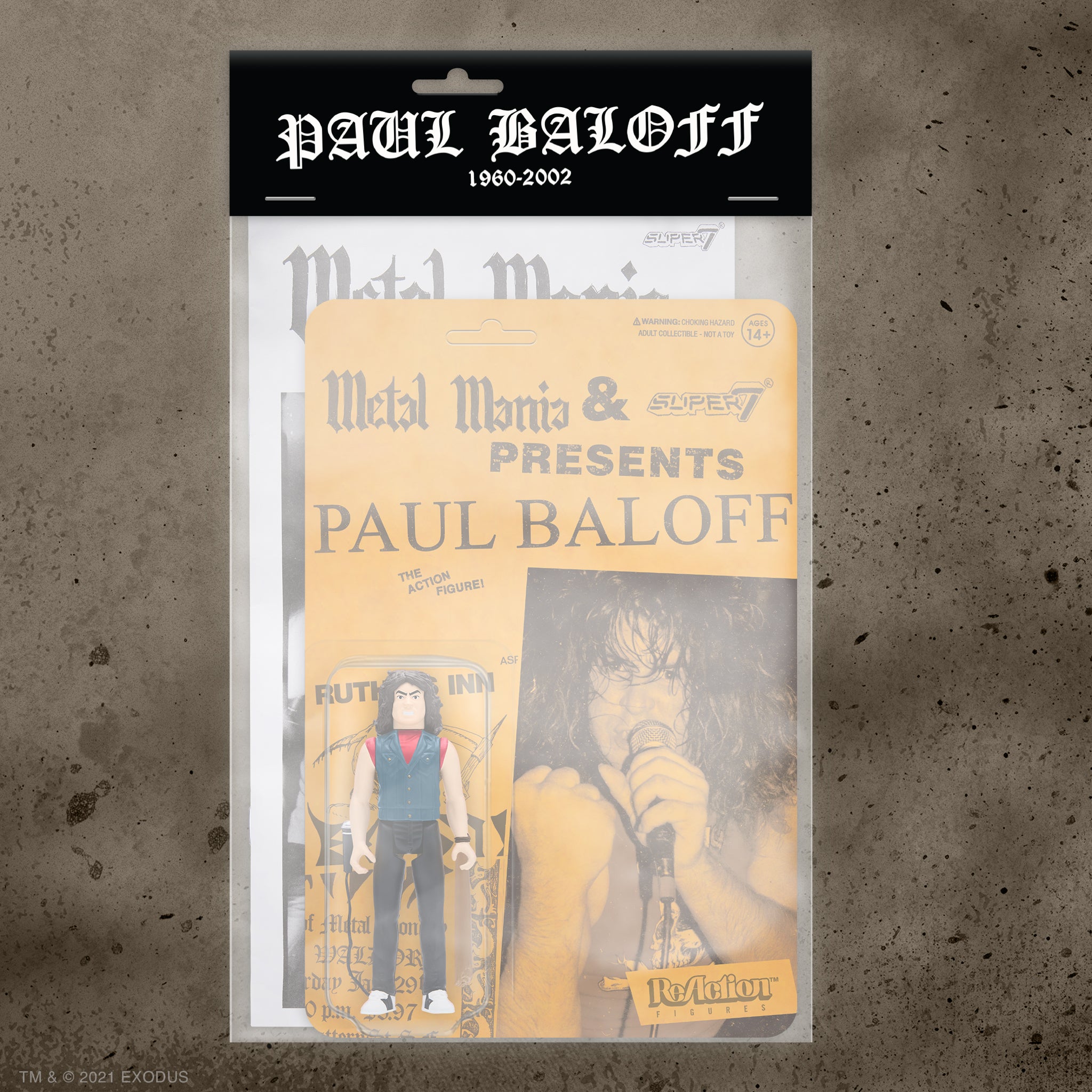 Paul Baloff ReAction Figure - Metal Mania Fanzine Bundle