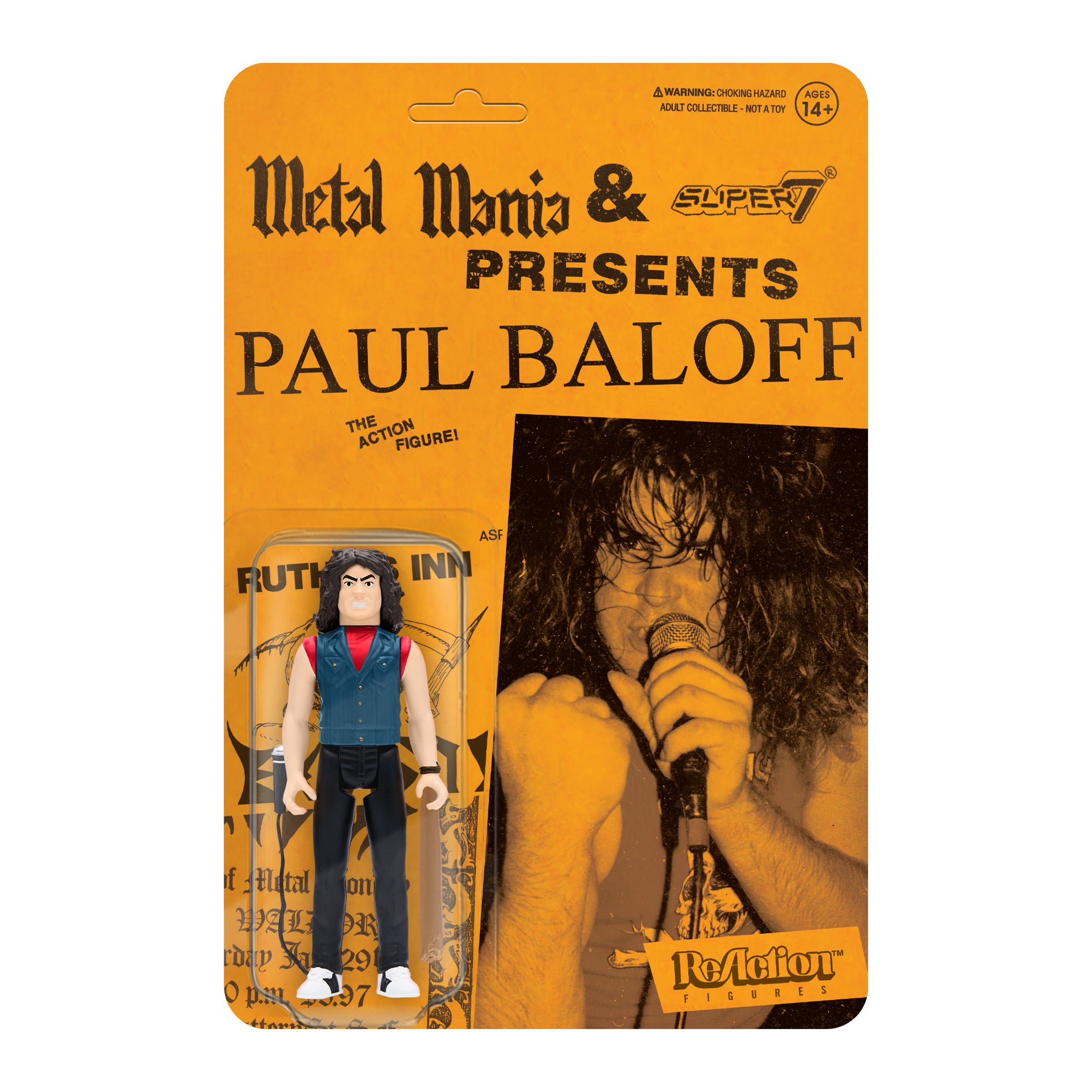 Paul Baloff ReAction Figure - Metal Mania Fanzine Bundle