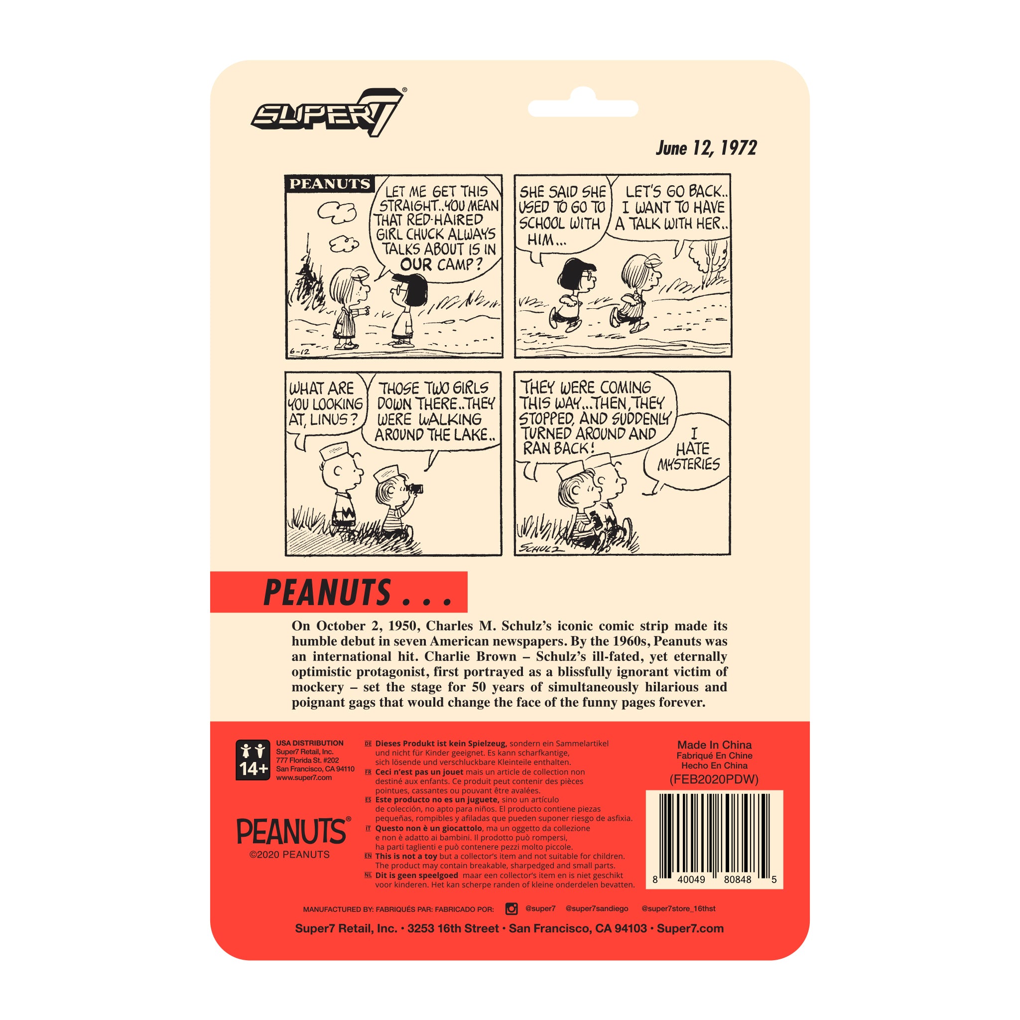 Peanuts ReAction Wave 3  - Camp Linus