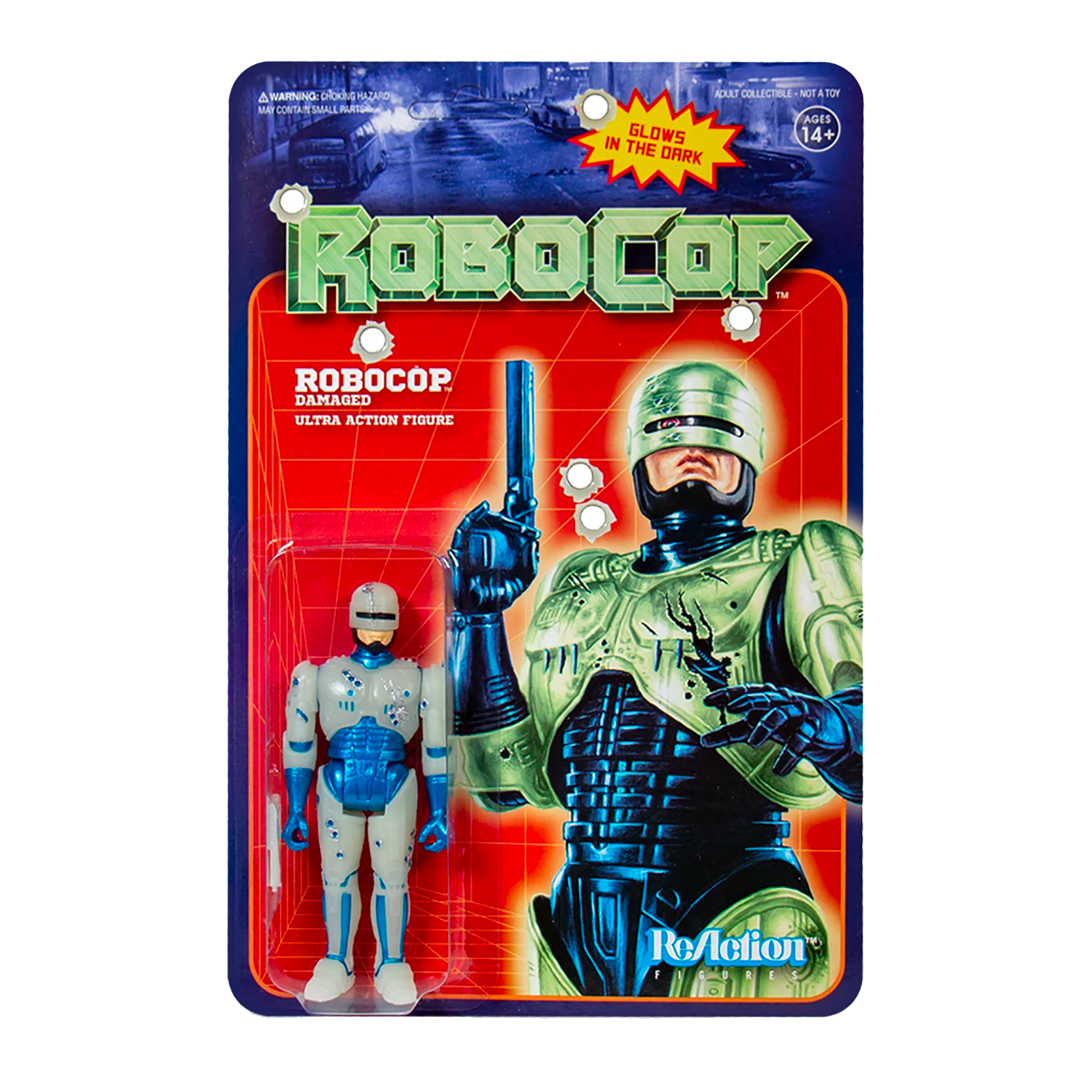 Robocop ReAction Figure - Robocop Battle Damaged (Glow in the Dark)