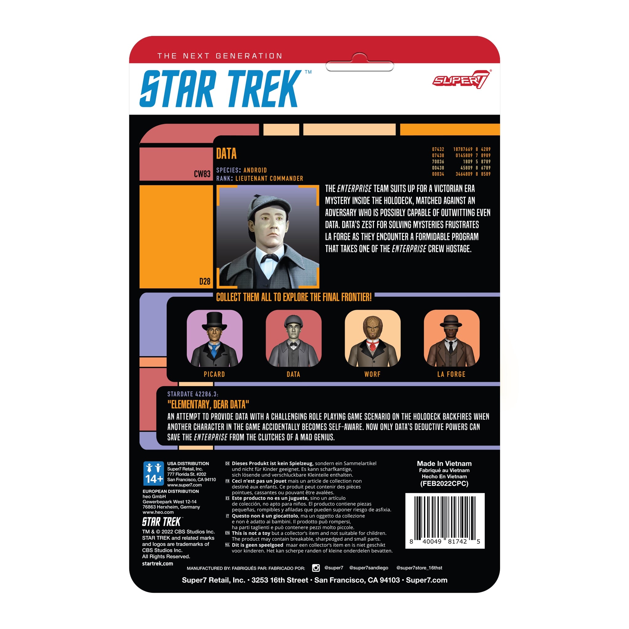 Star Trek: The Next Generation ReAction Figures Wave 3 - Victorian Data