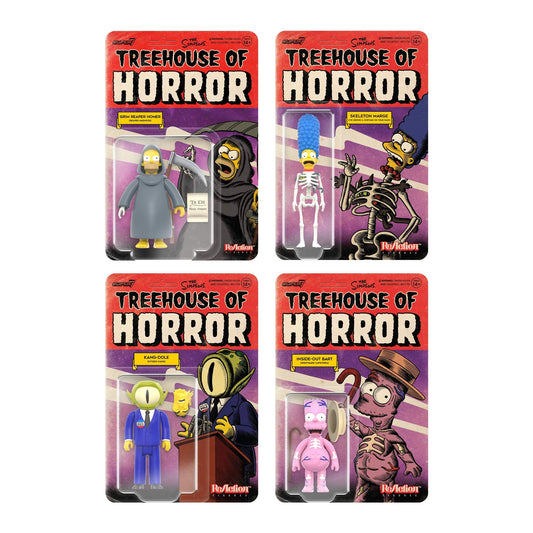 The Simpsons ReAction Figures Wave 3 - Treehouse of Horror Set of 4