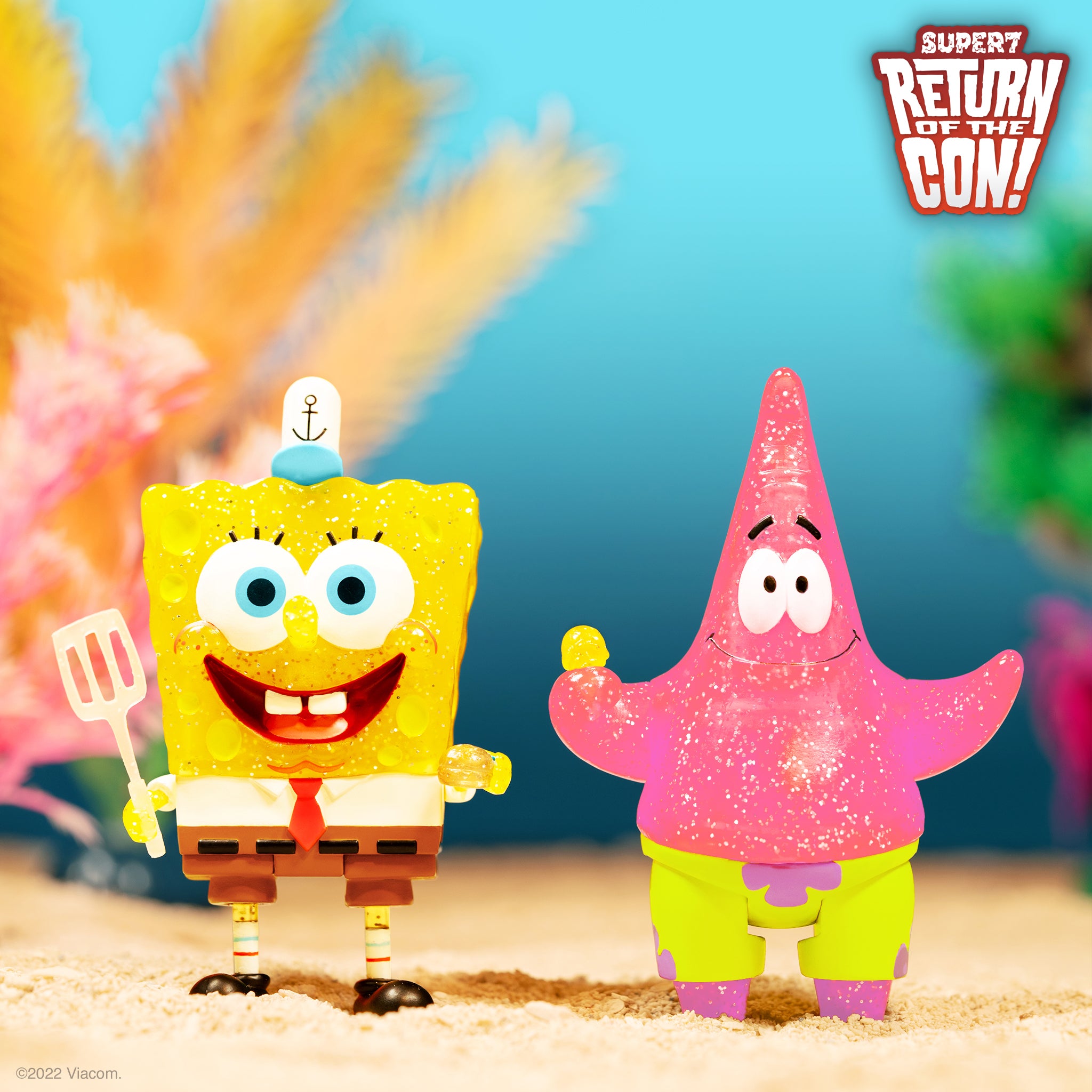 SpongeBob SquarePants ReAction - SpongeBob and Patrick BFF 2-Pack (Glitter)